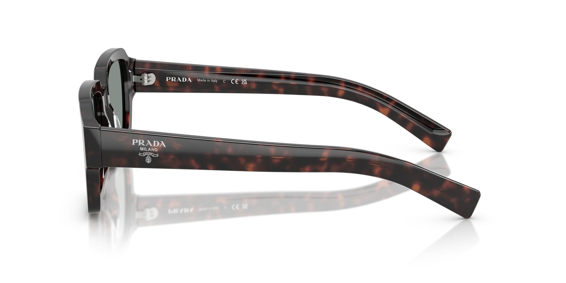 Prada 0PR02ZS Sunglass Havana Male Full Shell Sunglass — Havana frame — view 3