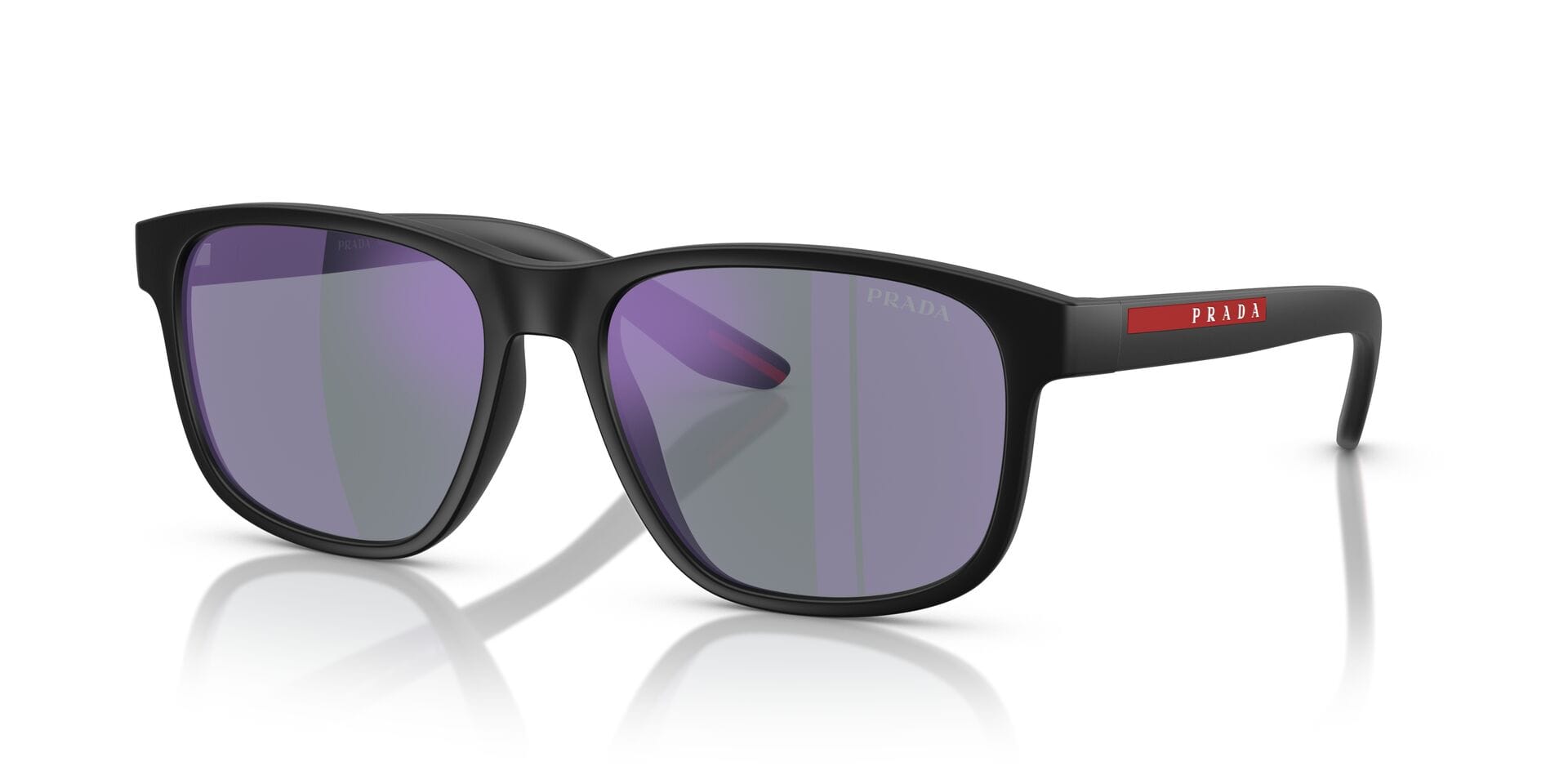 Prada SPS06Y Sunglass Matt Black Male Full Shell — Matt Black frame
