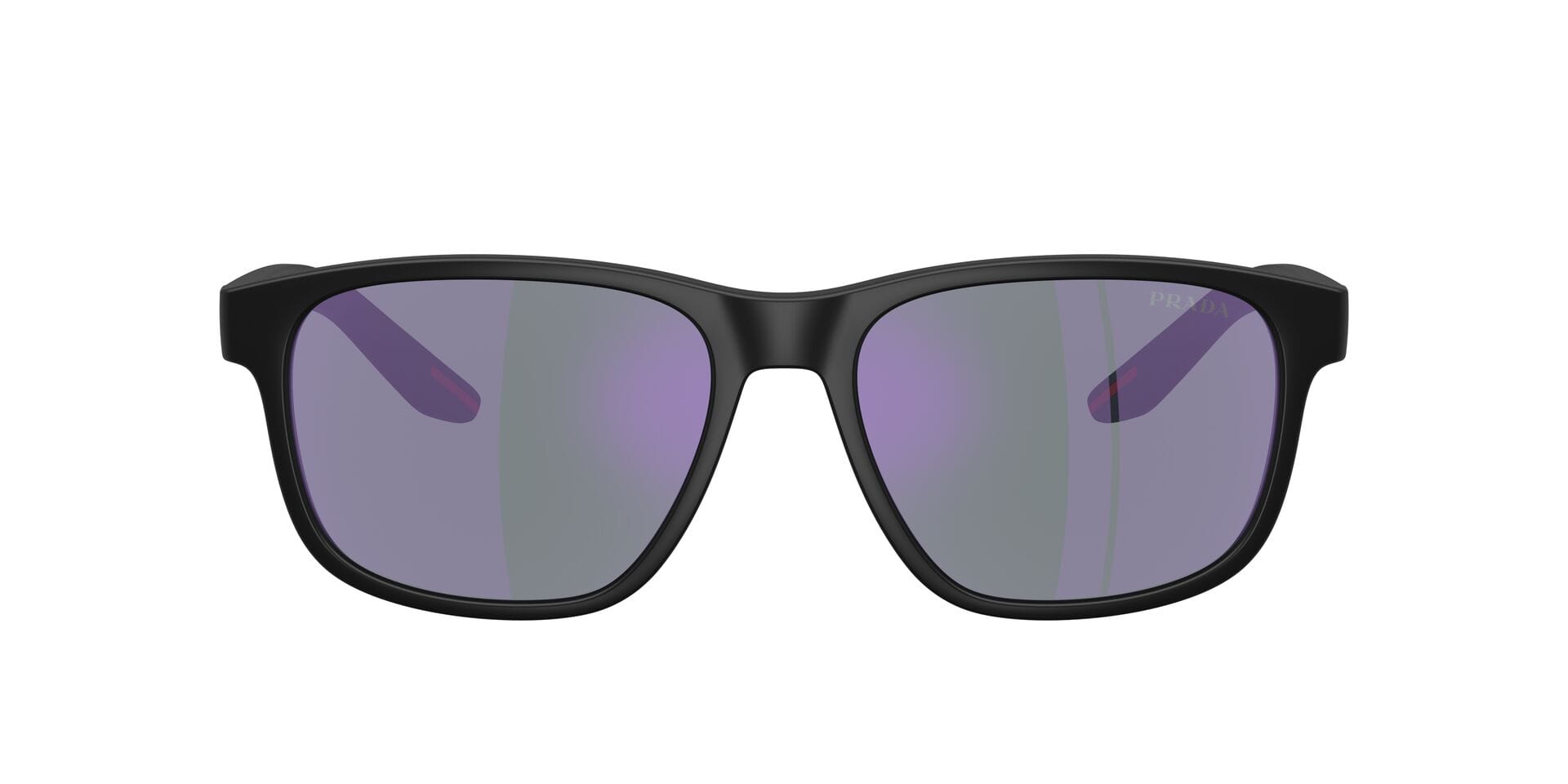 Prada SPS06Y Sunglass Matt Black Male Full Shell Sunglass — Matt Black frame — view 2