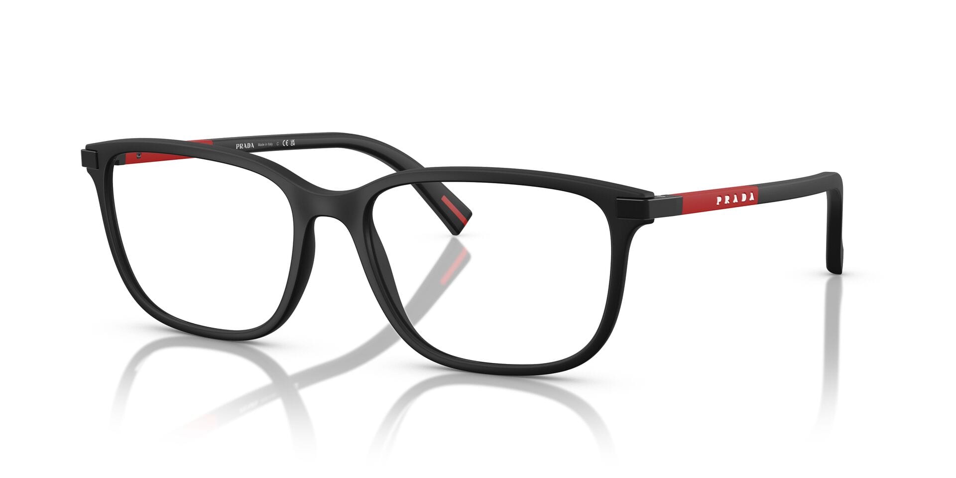 Prada 0PS 02RV Frame Matt Black Male Full Shell — Green frame