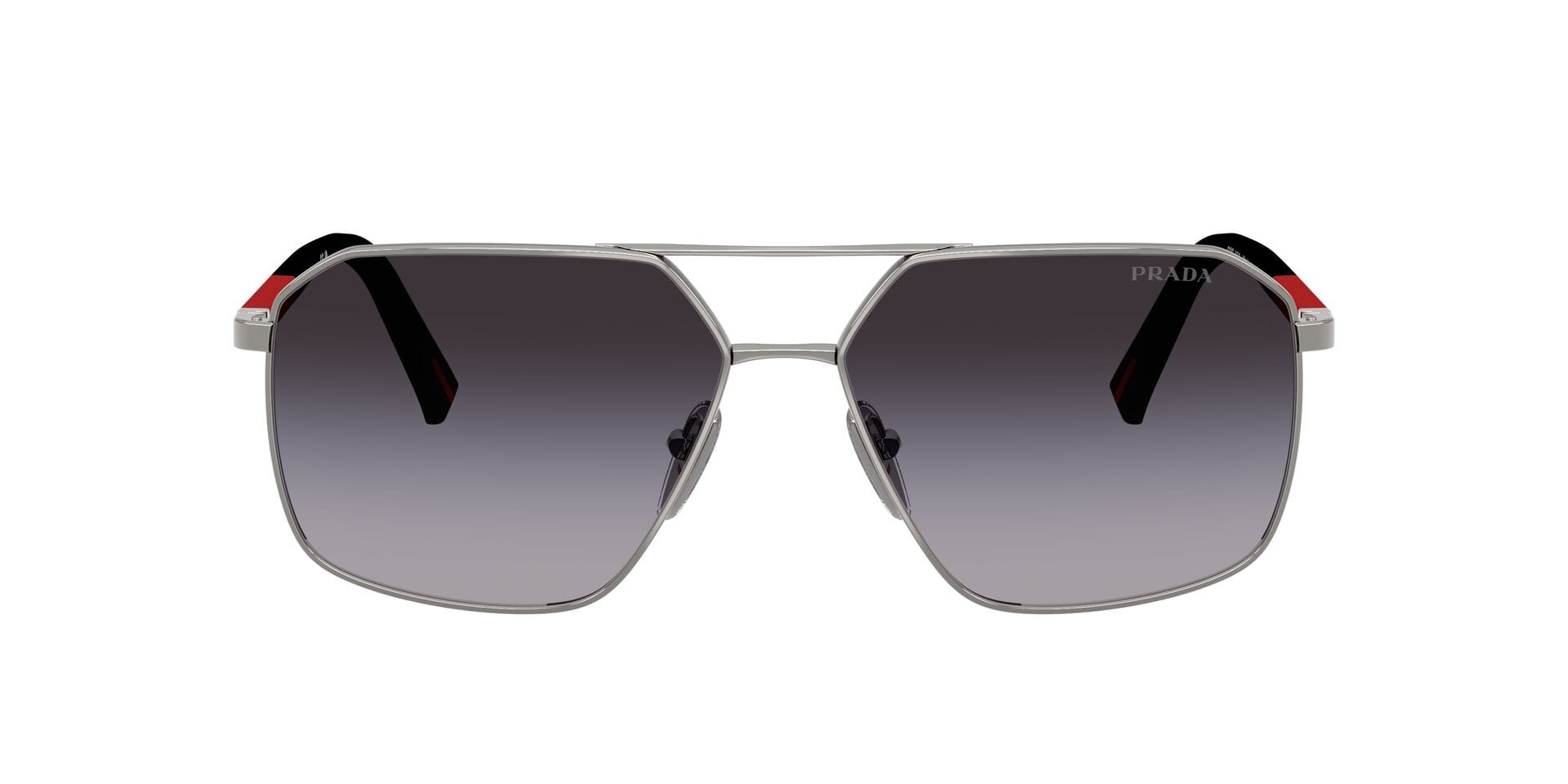 Prada 0PSA50S Sunglass Gun Metal Male Full Rubber Sunglass — Gun Metal frame — view 2