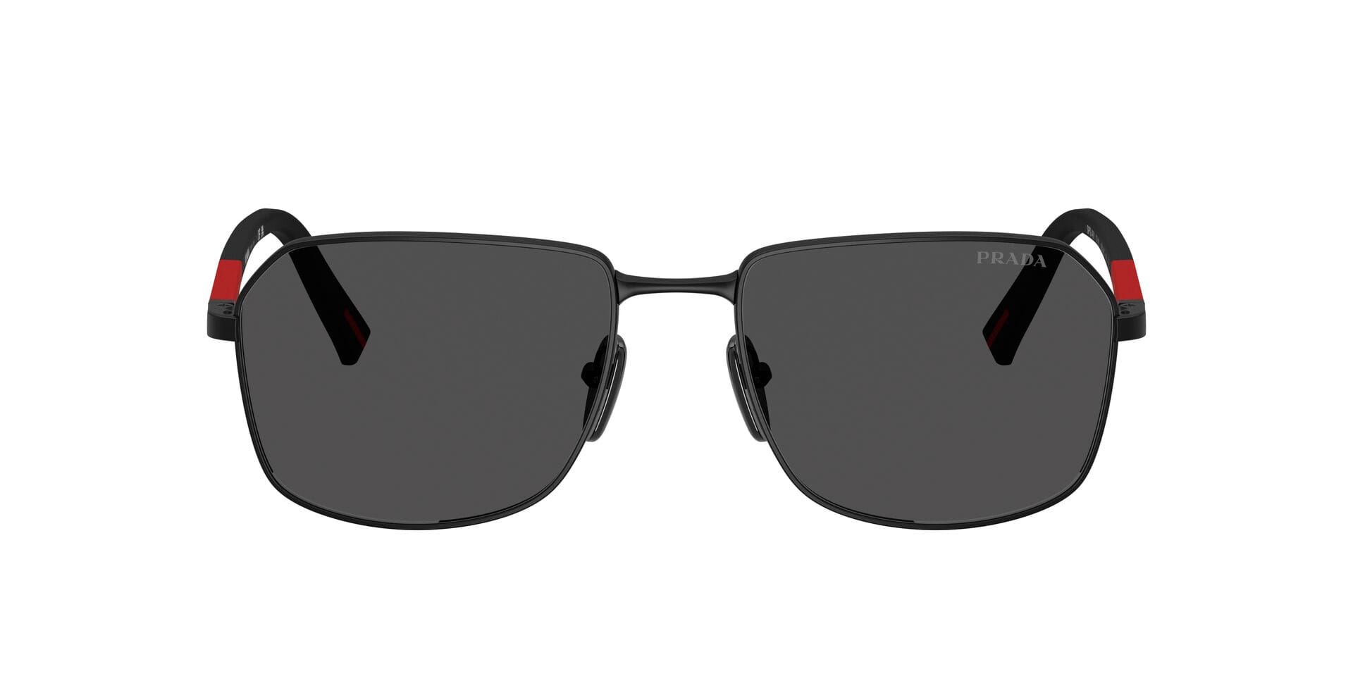 Prada 0PSA51S Sunglass Matt Black Male Full Rubber Sunglass — Matt Black frame — view 2