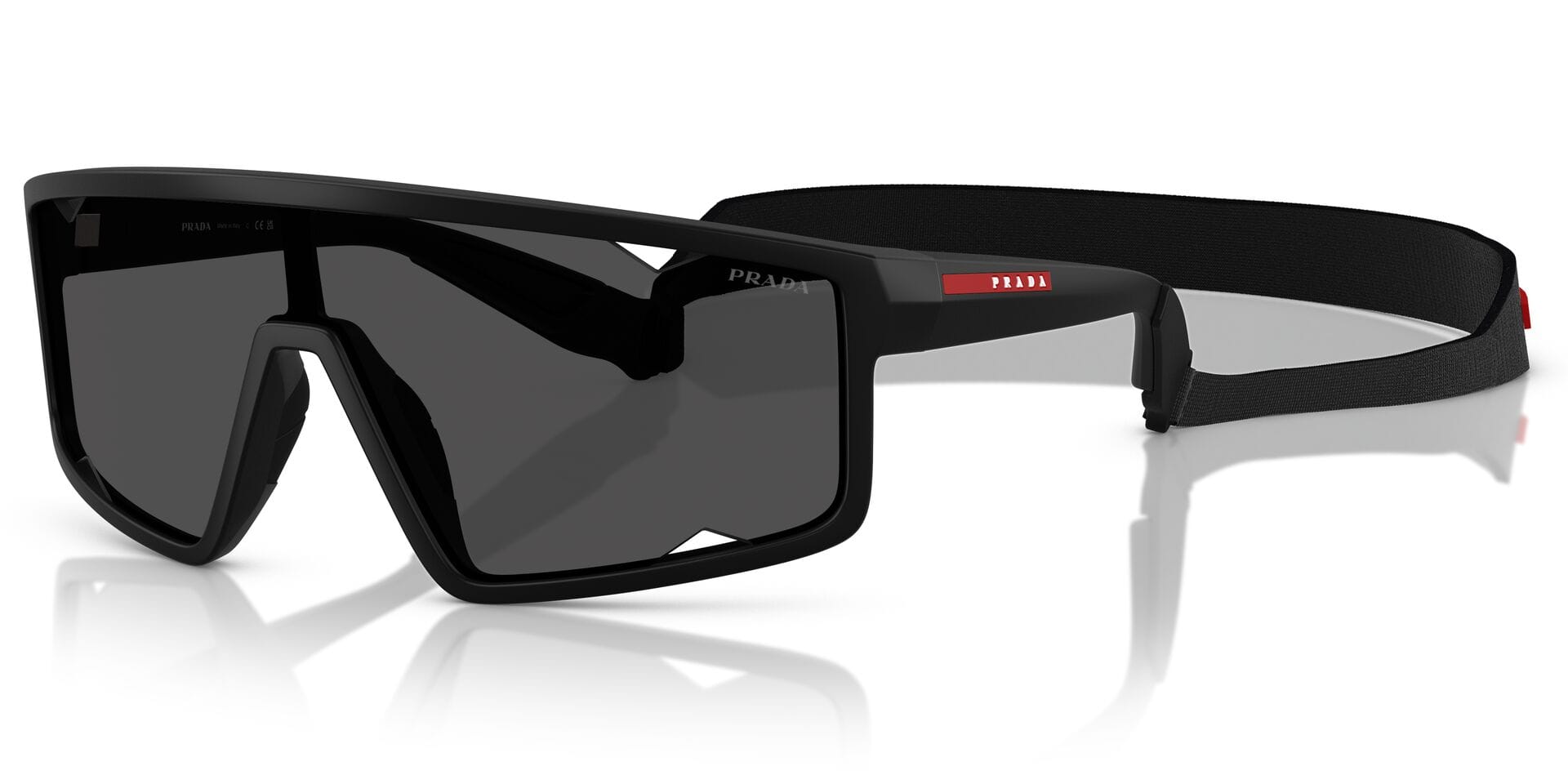 Prada 0PSA03S Sunglass Matt Black Male Full Shell — Matt Black frame