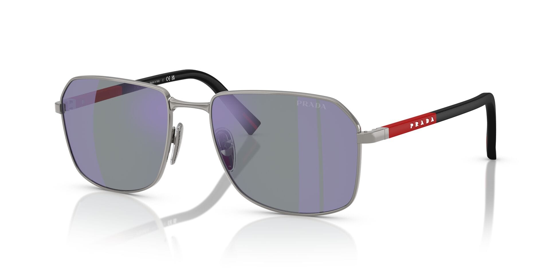 Prada 0PR A51S Sunglass Grey Male Full Shell — Grey frame