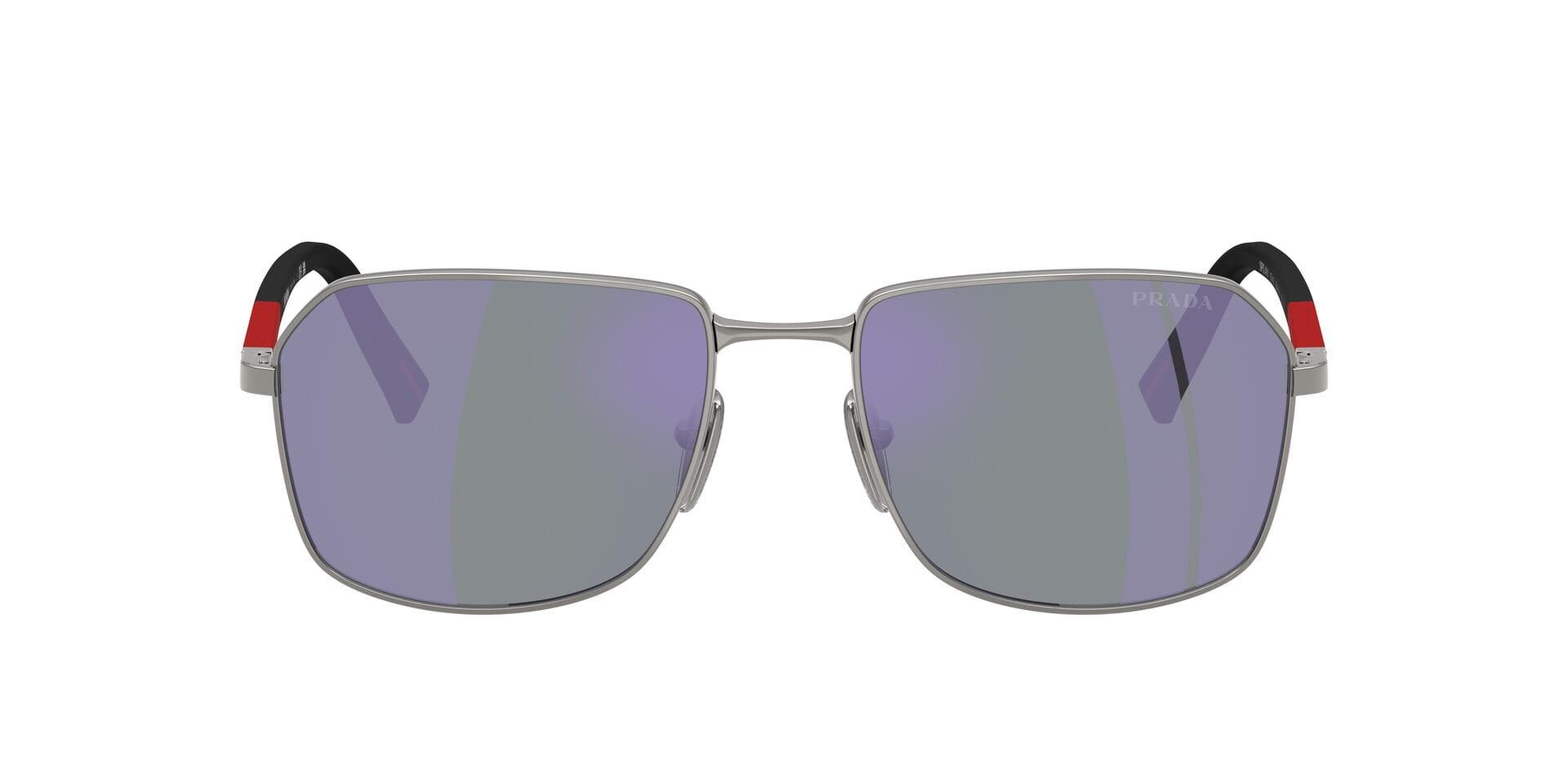 Prada 0PR A51S Sunglass Grey Male Full Shell Sunglass — Grey frame — view 2