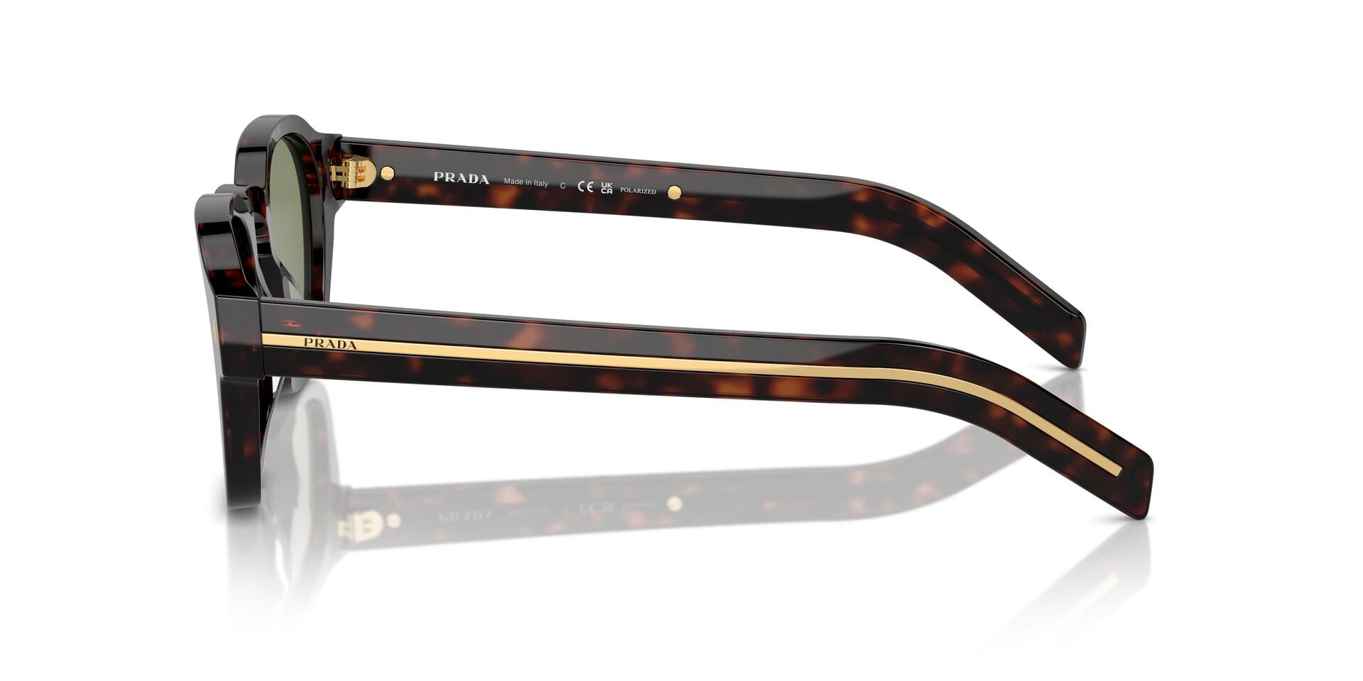 Prada 0PRA16S Sunglass Tortoise Male Full Shell Sunglass — view 3