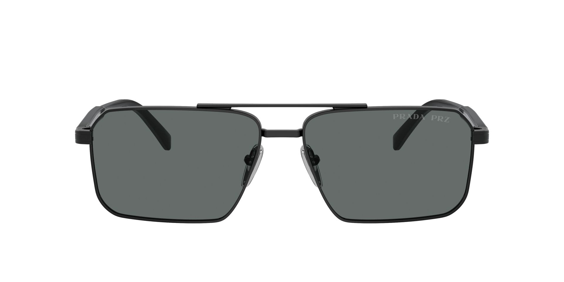Prada 0PRA57S Sunglass Black Male Full Shell Sunglass — Black frame — view 2