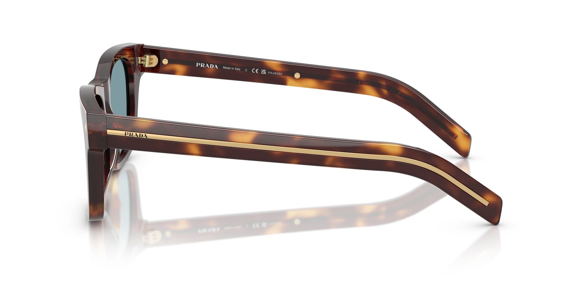 Prada 0PRA17S Sunglass Havana Male Full Shell Sunglass — Havana frame — view 3
