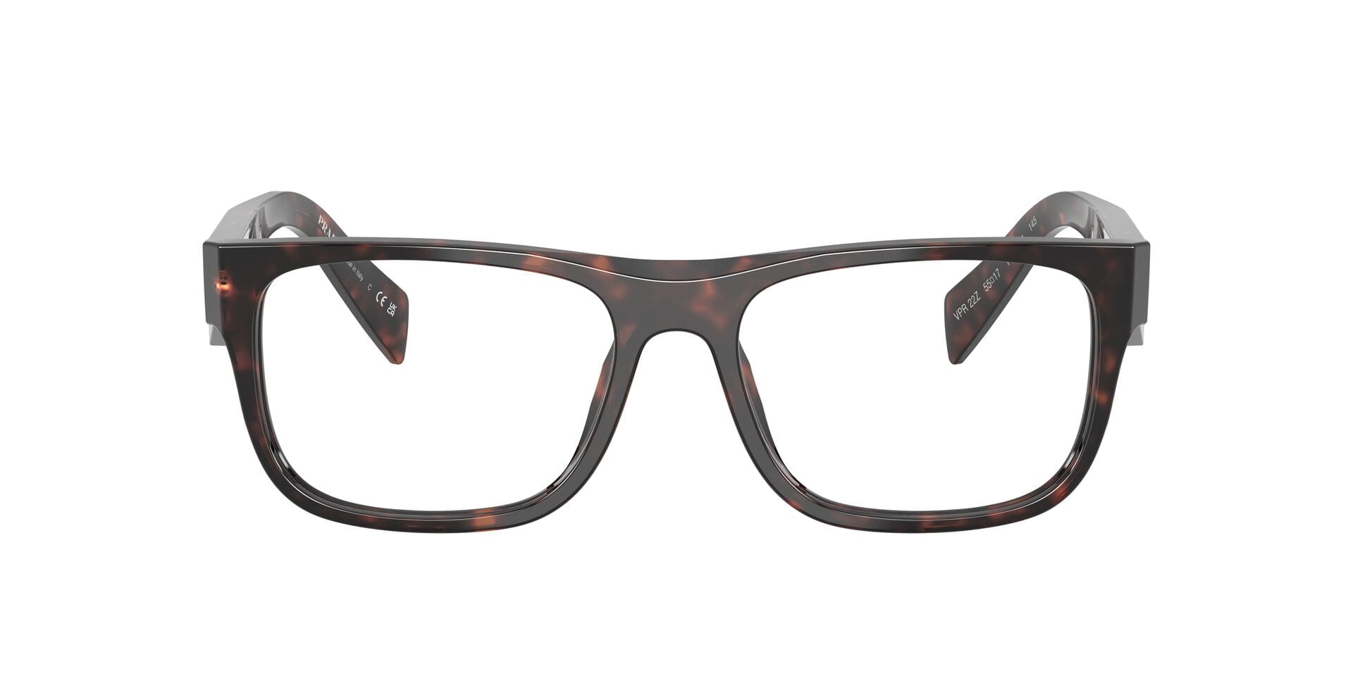 Prada 0PR22ZV Frame Tortoise Male Full Shell Frame — Tortoise frame — view 2