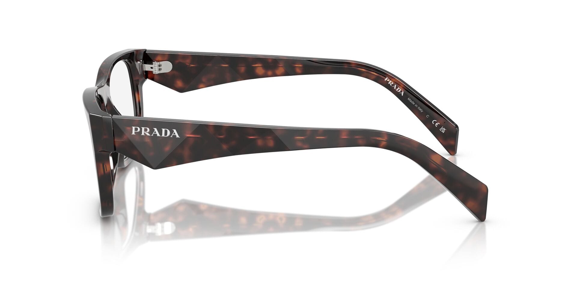 Prada 0PR22ZV Frame Tortoise Male Full Shell Frame — Tortoise frame — view 3