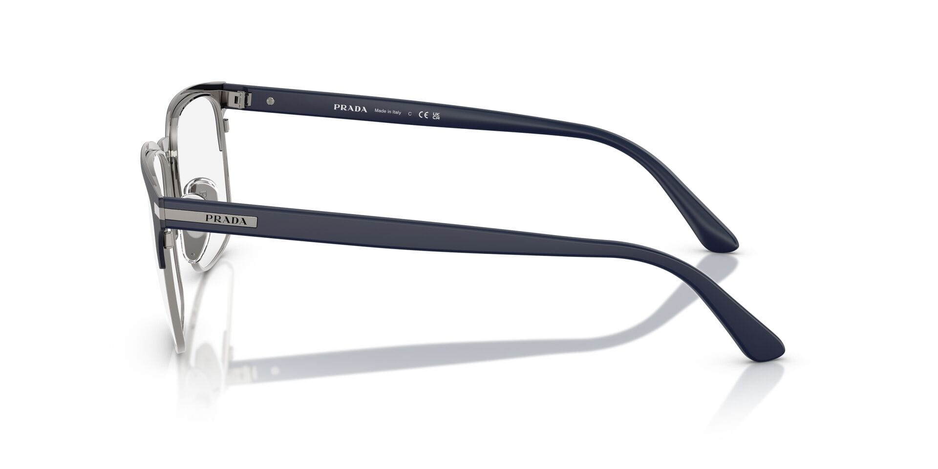 Prada 0PR58ZV Frame Gun Metal Male Full Metal Frame — Gun Metal frame — view 3