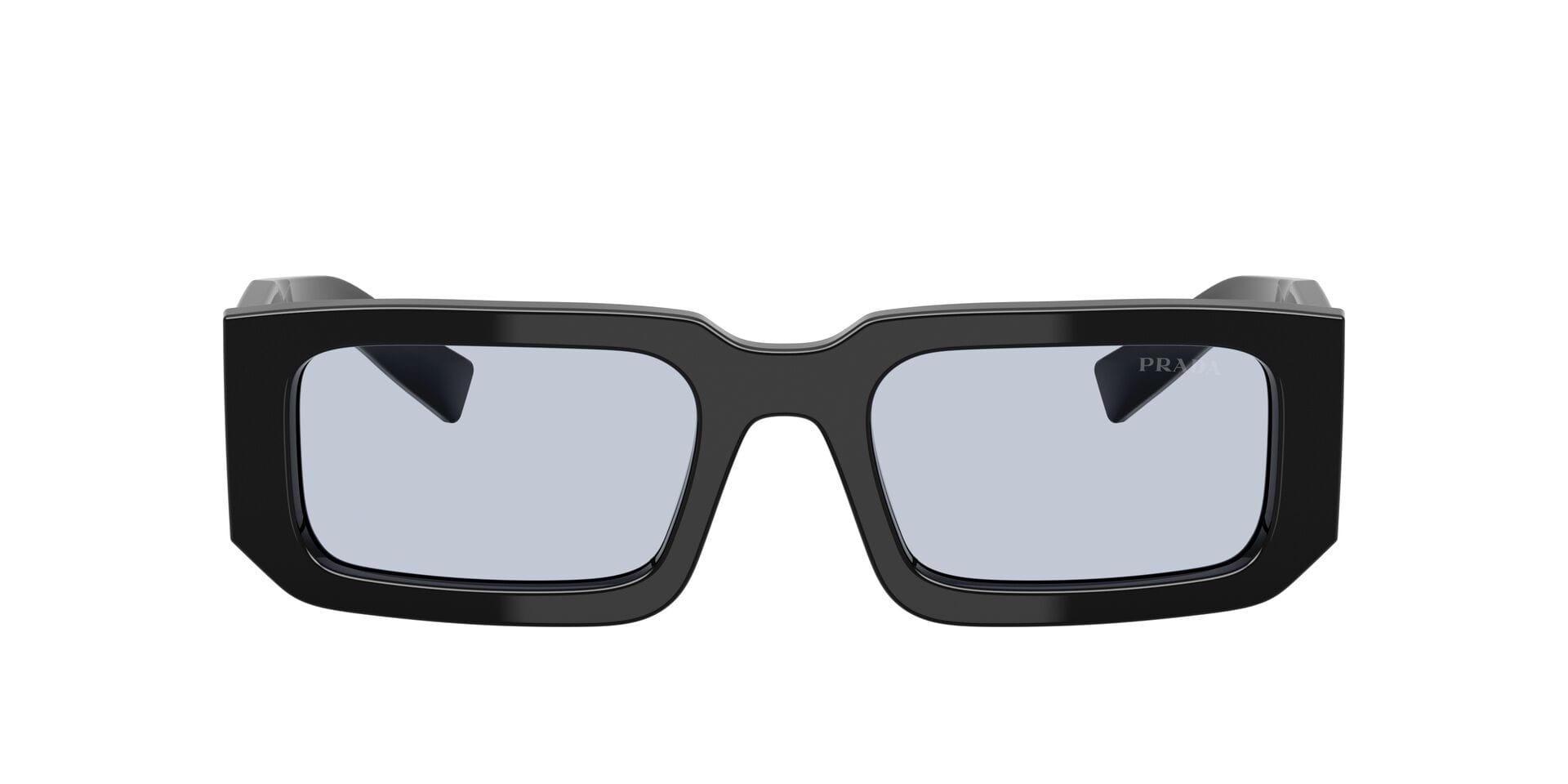 Prada 0PR06Y Sunglass Black Male Full Shell Sunglass — Black frame — view 2