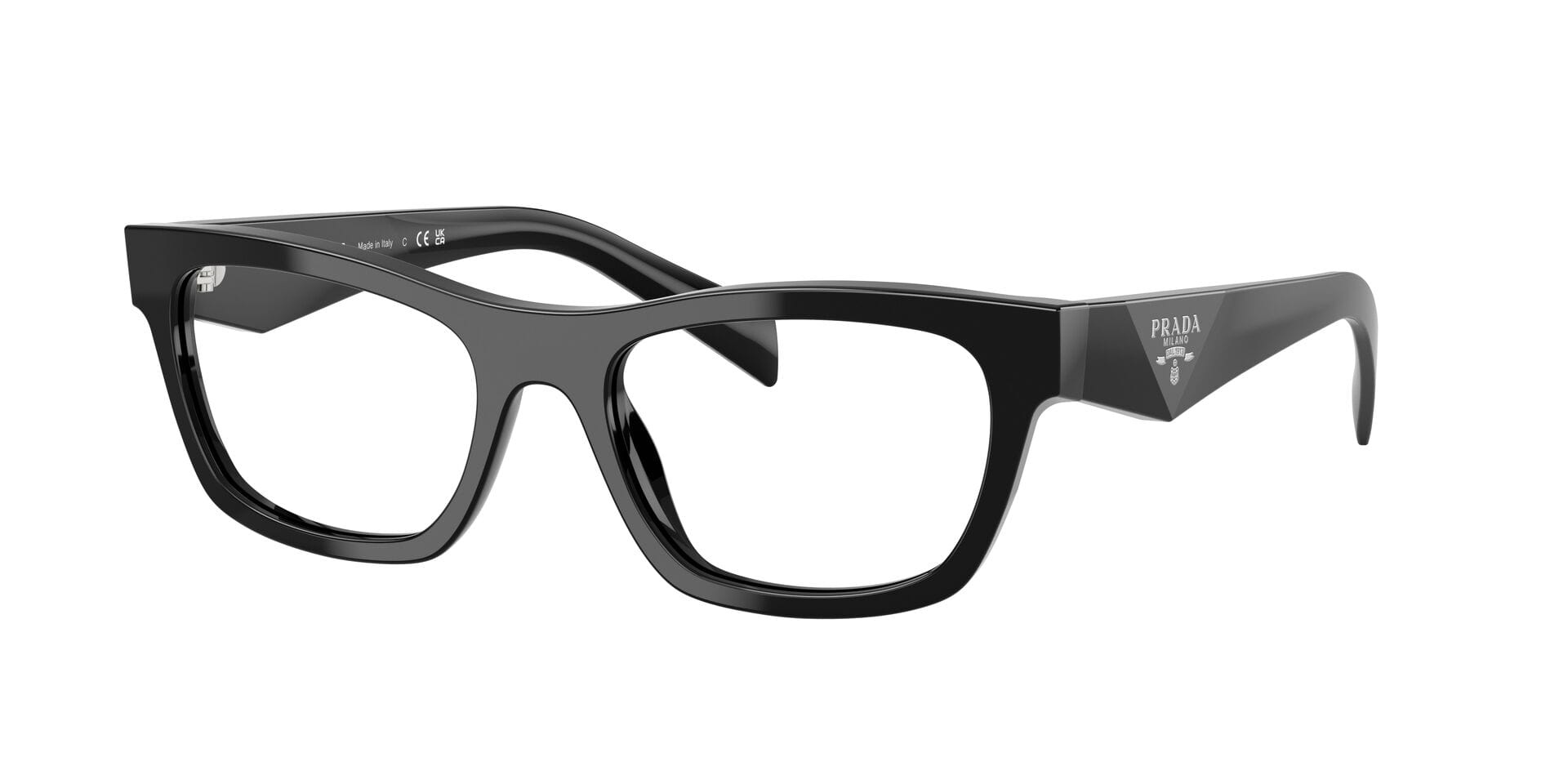 Prada 0PRB01 Frame Black Female Full Shell Frame — Black frame — view 3