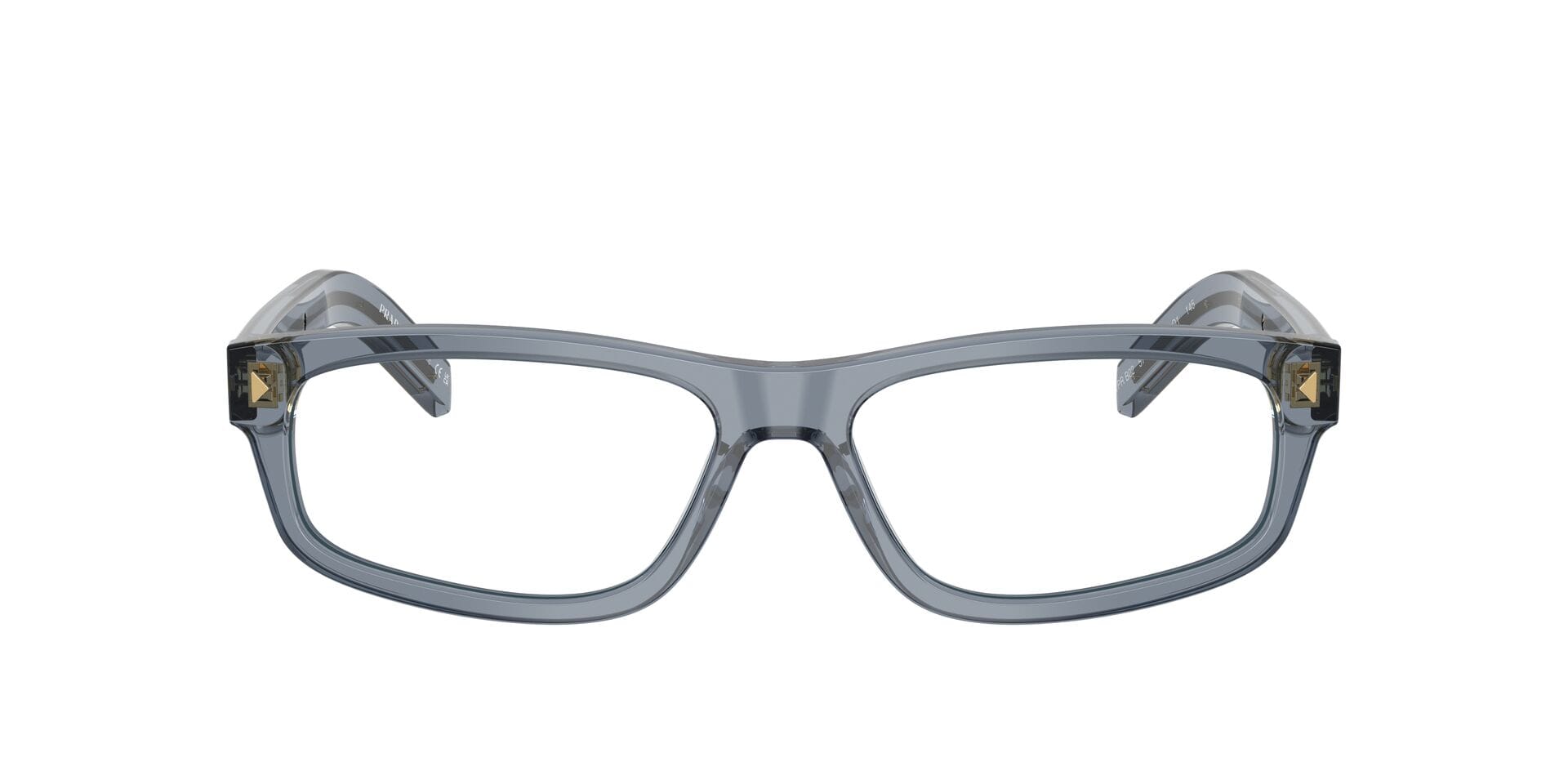 Prada 0PRB02 Frame Transparent Blue Male Full Shell — Transparent Blue frame