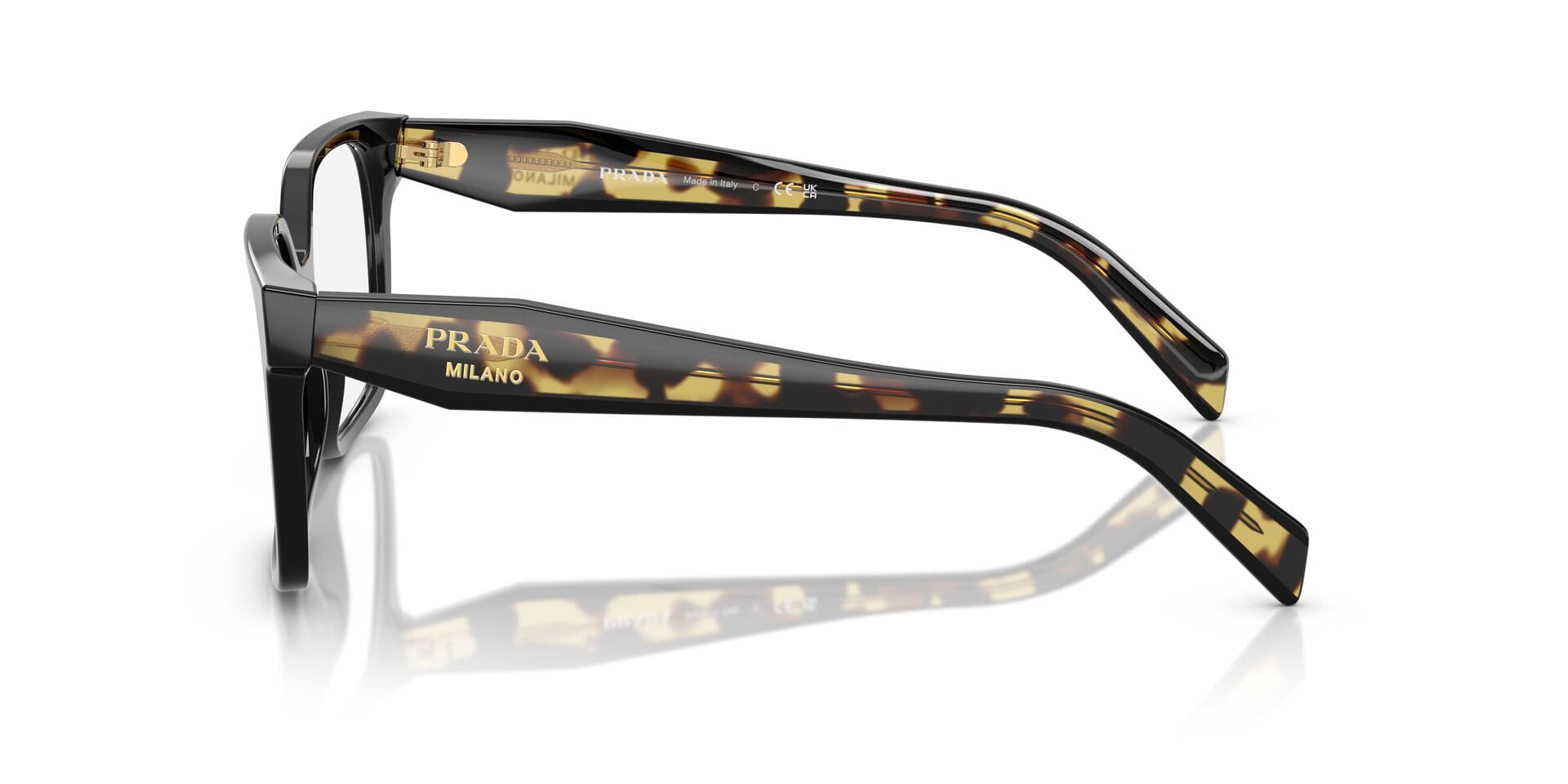 Prada 0PRB03V Frame Black Female Full Shell Frame — Black frame — view 4