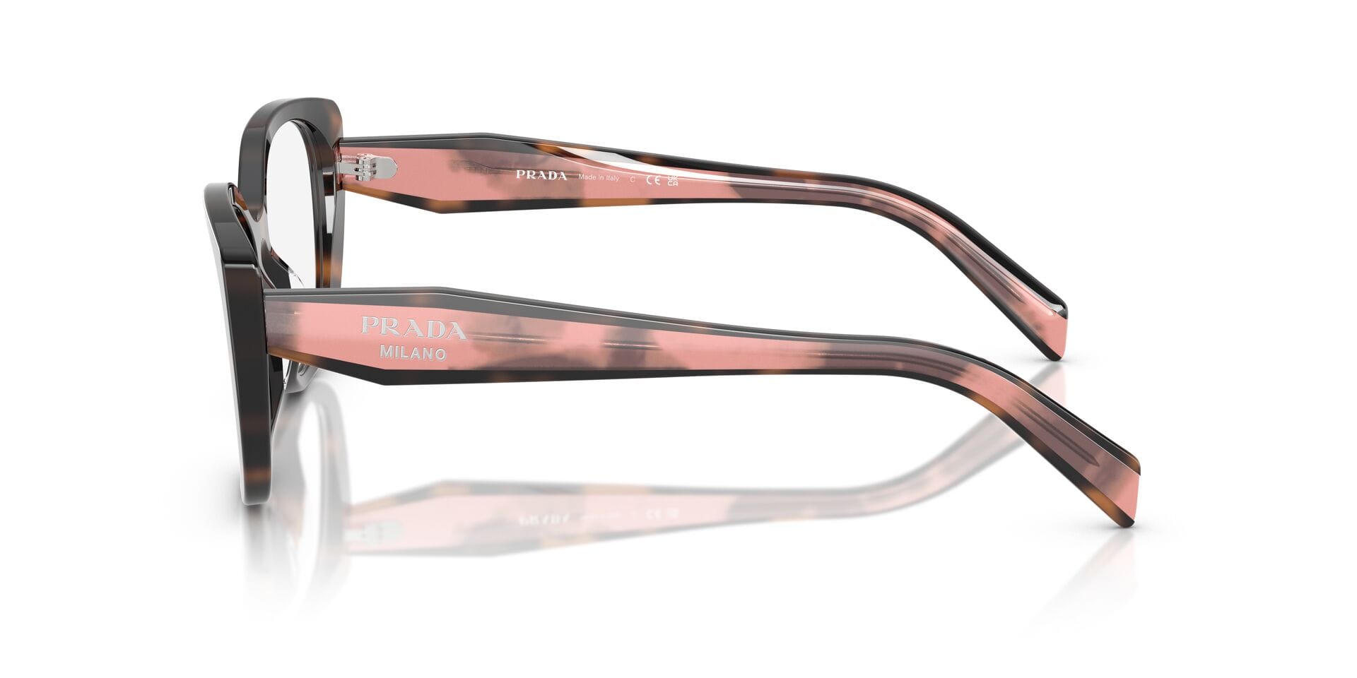 Prada 0PRB04V Frame Tortoise Female Full Shell Frame — Tortoise frame — view 4