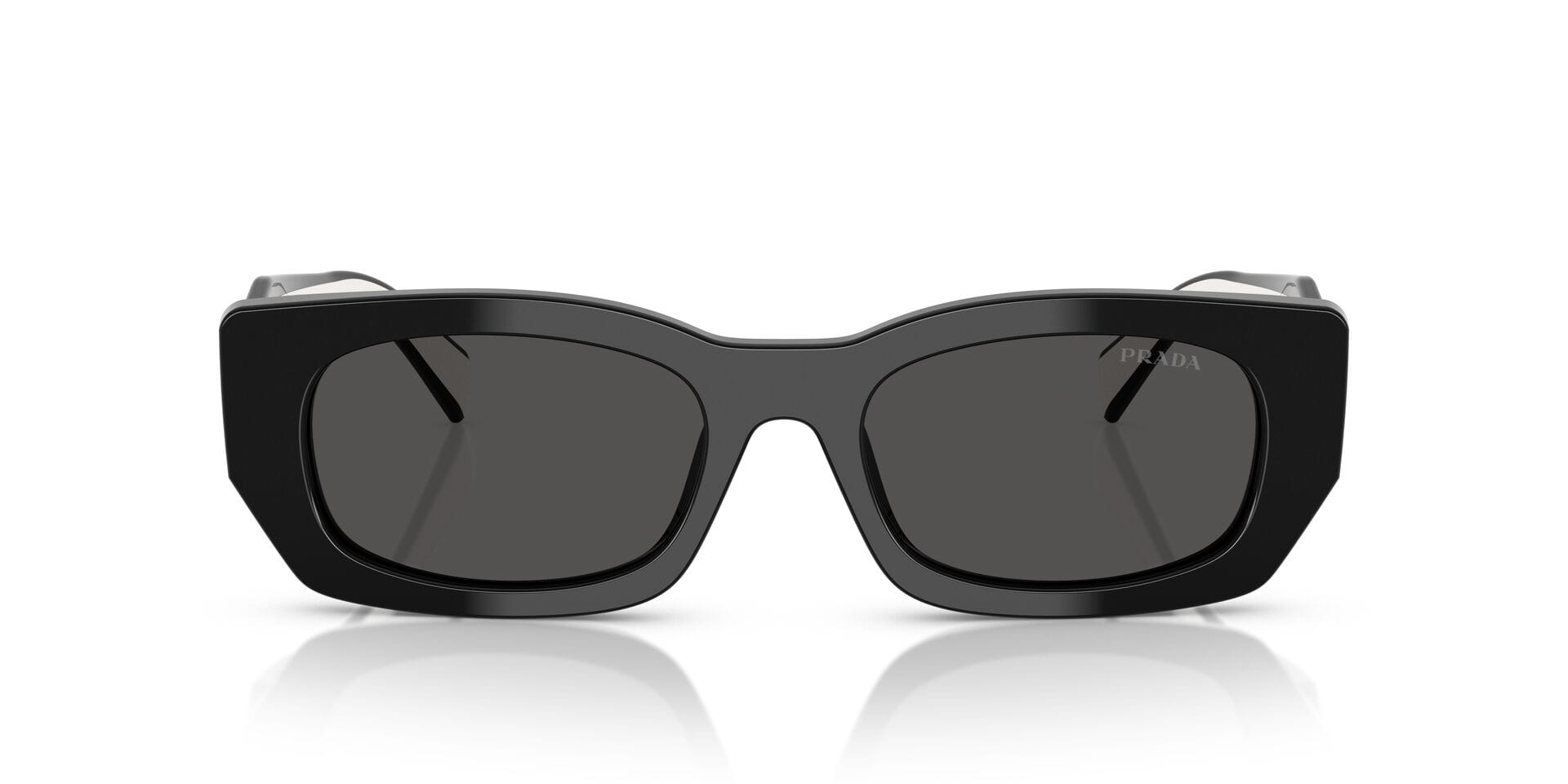 Prada 0PRB05 Sunglass Black Female Full Shell Sunglass — Black frame — view 3