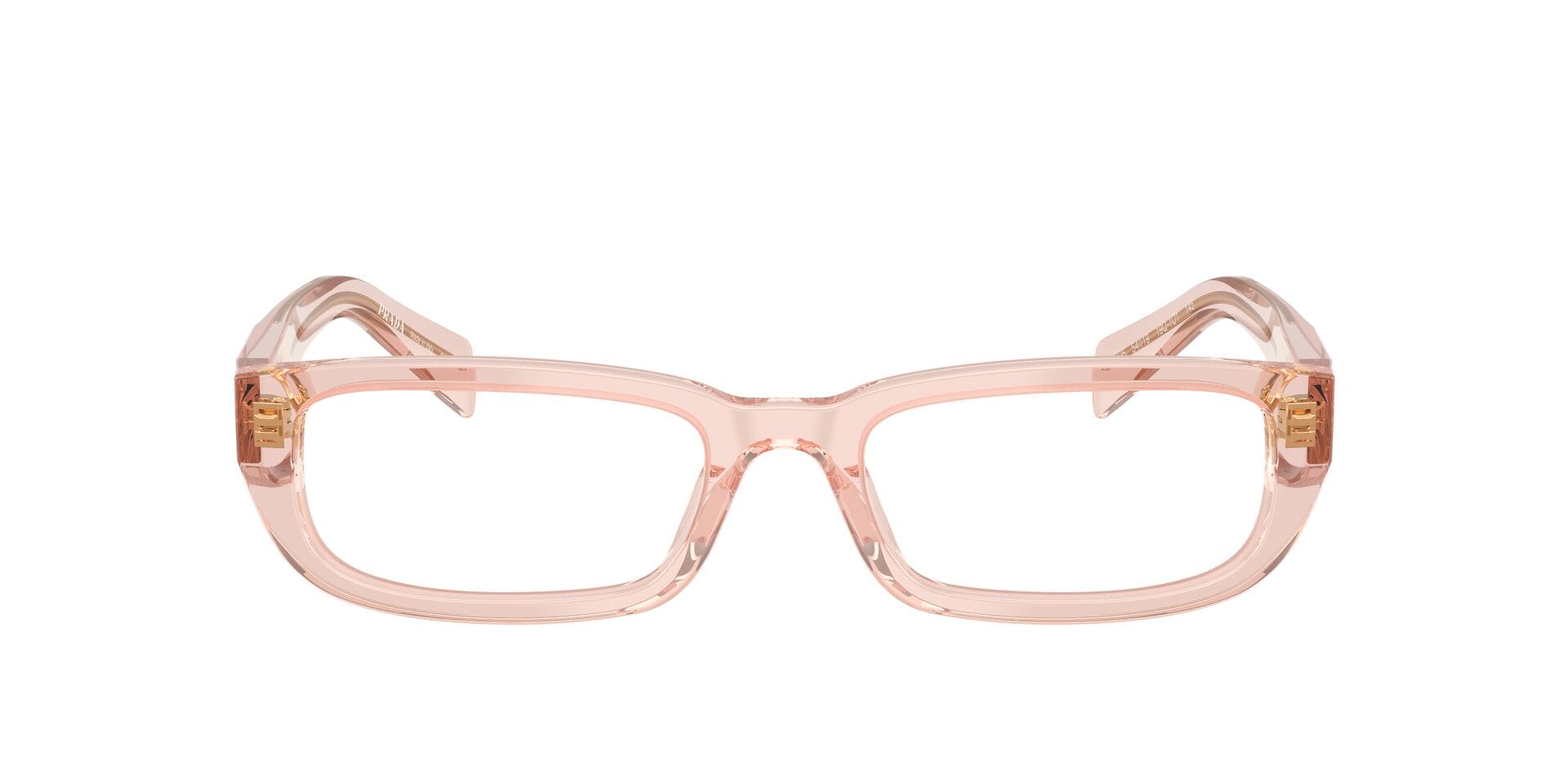 Prada 0PRB05V Frame Transparent Peach Female Full Shell — Transparent Peach frame