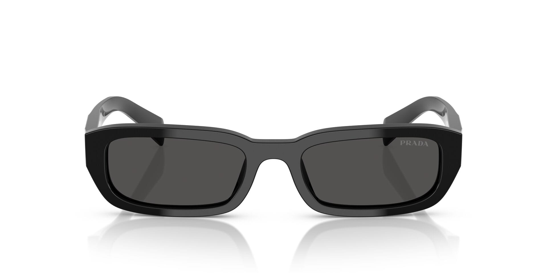 Prada 0PRB06S Sunglass Black Female Full Shell Sunglass — Black frame — view 3
