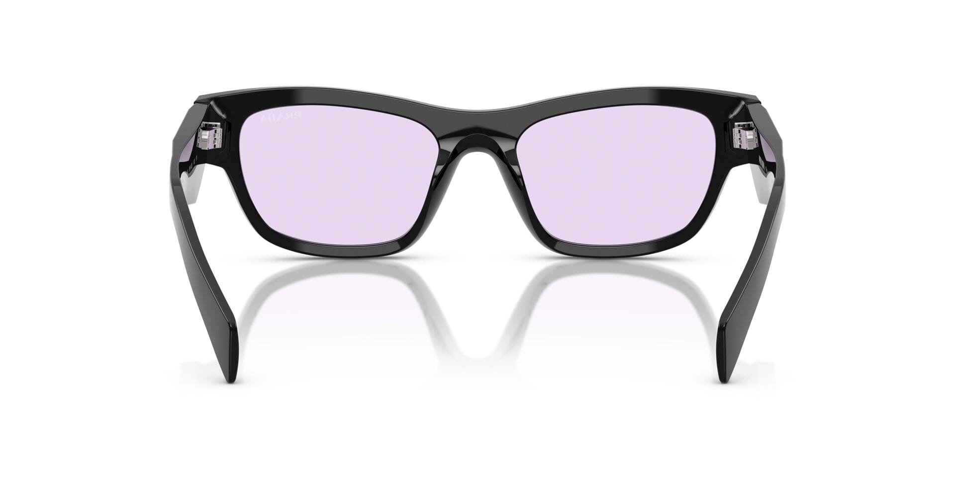 Prada 0PRB09 Sunglass Black Female Full Shell Sunglass — Black frame — view 6