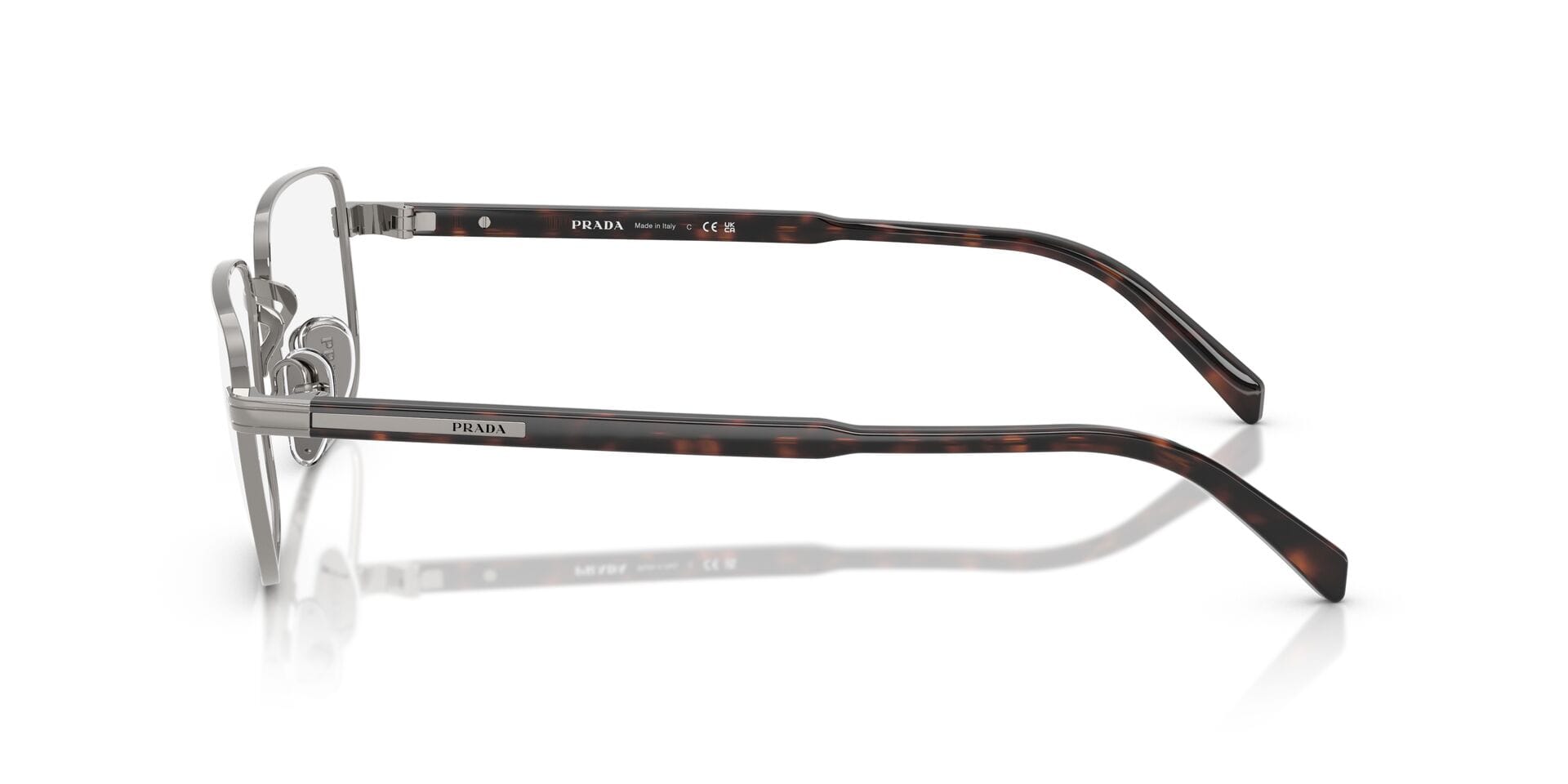Prada 0PRB51V Frame Gun Metal Male Full Shell Frame — Gun Metal frame — view 5