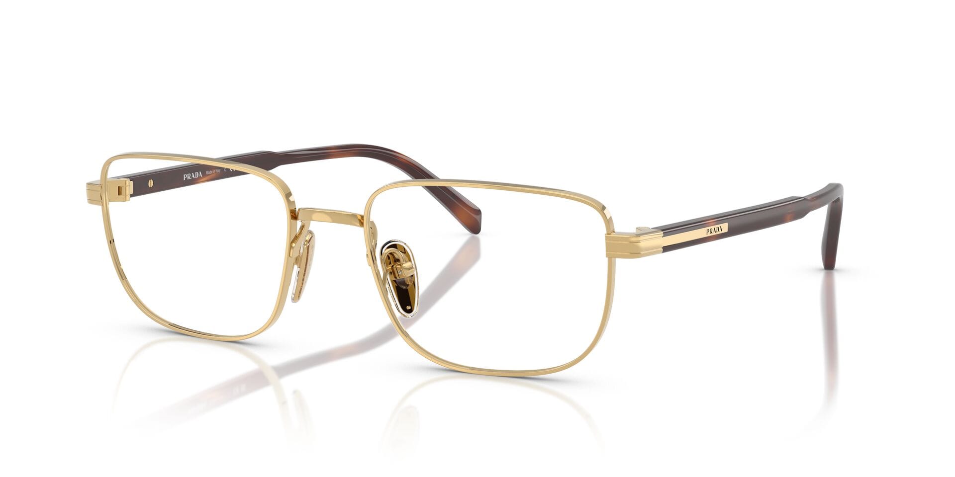 Prada 0PR B51V Frame Gold Male Full - Frame — Gold frame — view 2