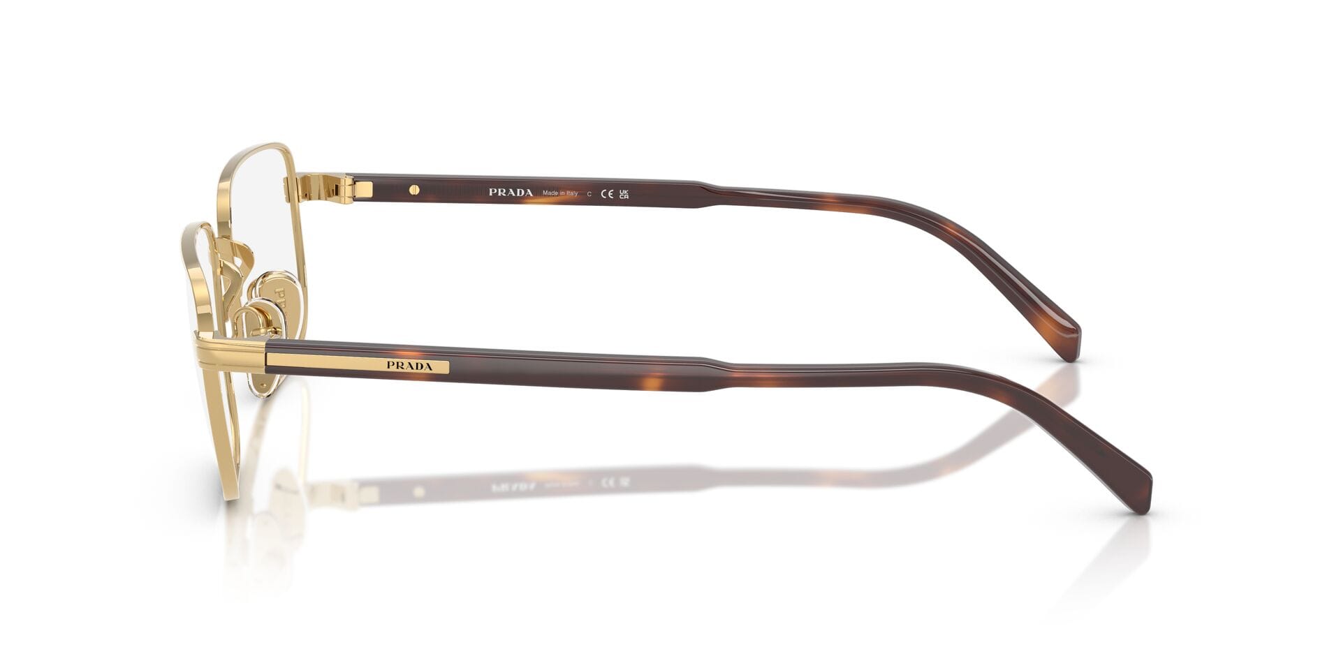 Prada 0PR B51V Frame Gold Male Full - Frame — Gold frame — view 5