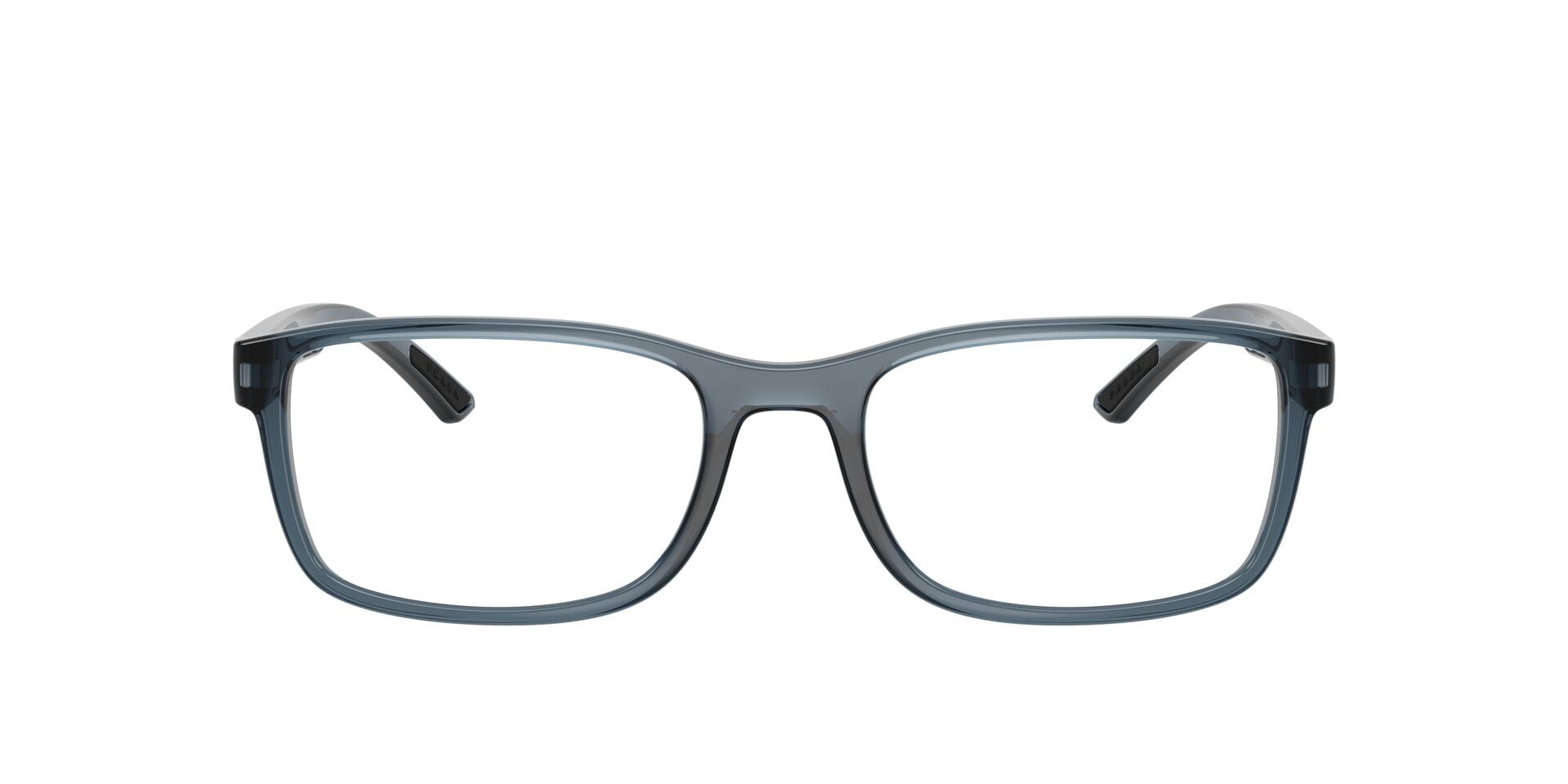 Prada 0PS 06RV Frame Transparent Blue Male Full Shell — Transparent Blue frame