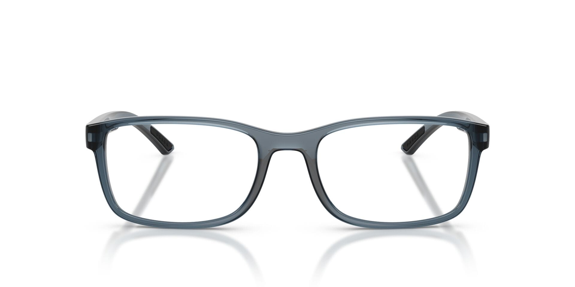 Prada 0PS 06RV Frame Transparent Blue Male Full Shell Frame — Transparent Blue frame — view 4