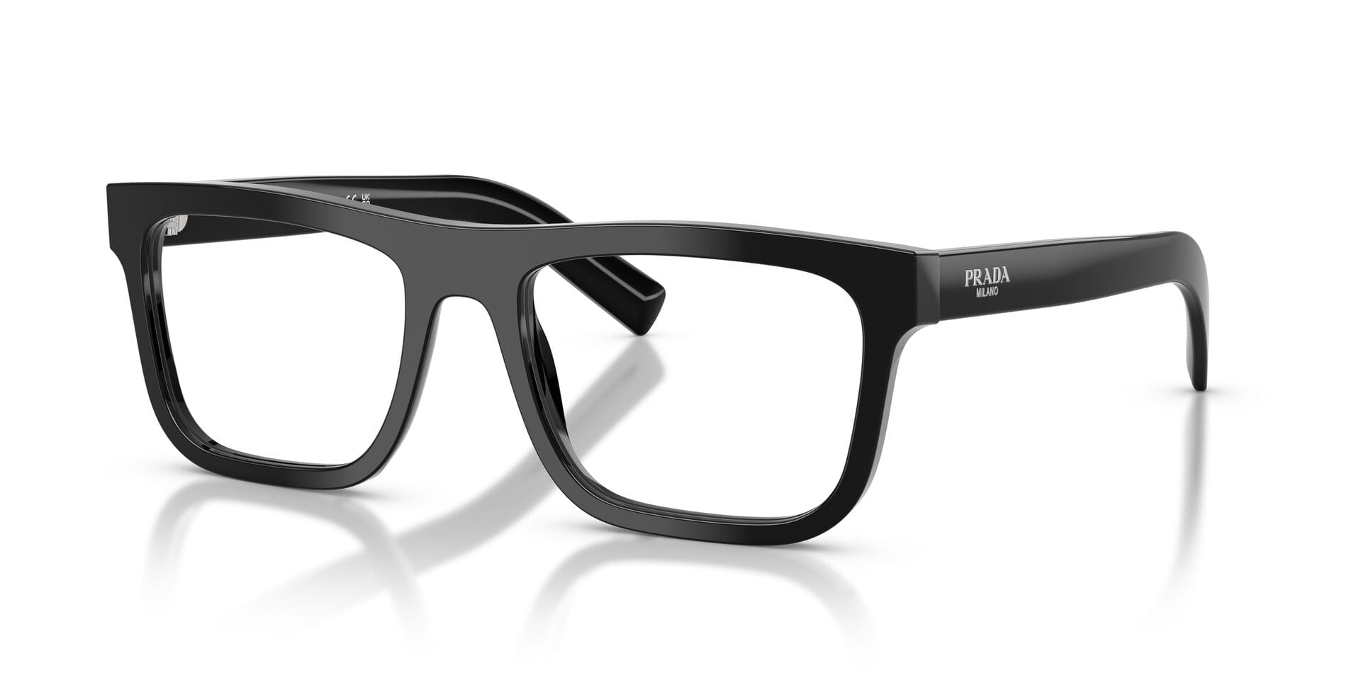 Prada 0PRC03V Frame Black Male Full Shell Frame — Black frame — view 2