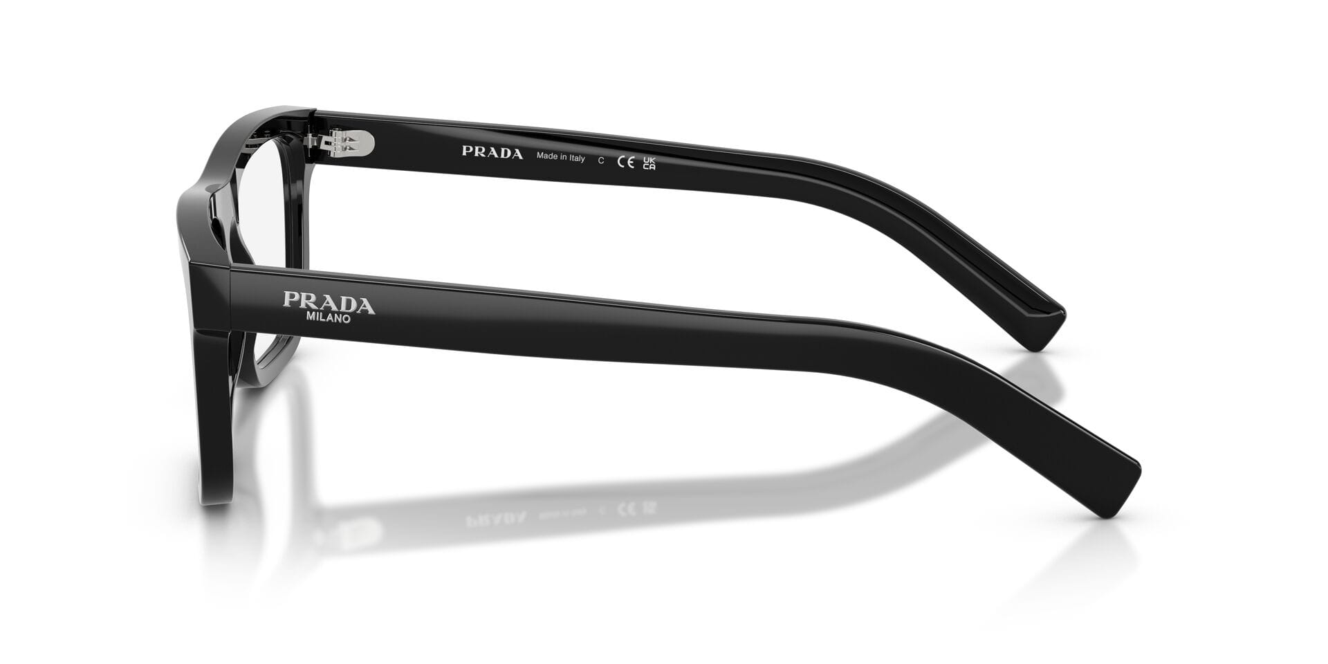 Prada 0PRC03V Frame Black Male Full Shell Frame — Black frame — view 5