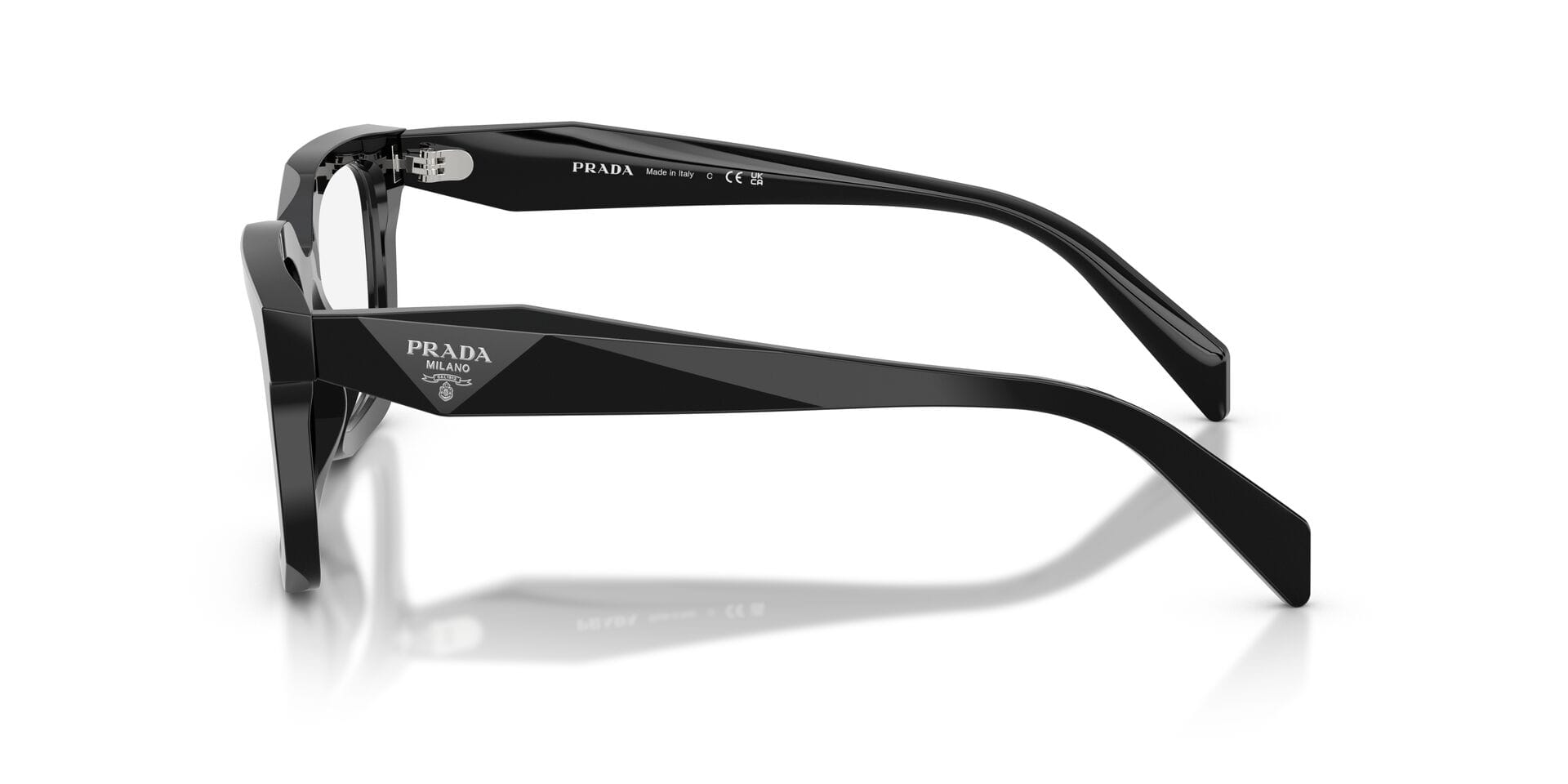 Prada 0PRC08V Frame Black Female Full Shell Frame — Black frame — view 5