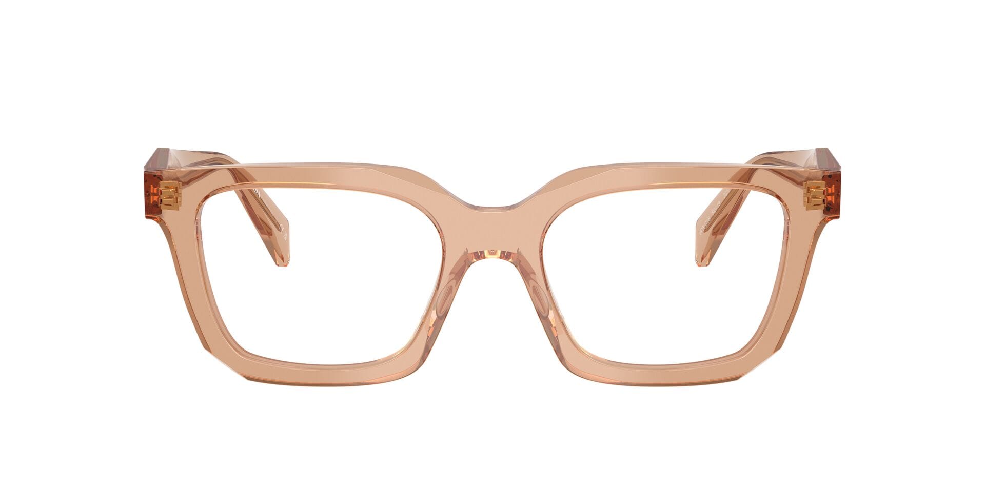 Prada 00PRC08V Frame Transparent Brown Female Full Shell Frame — Transparent Brown frame — alternate view