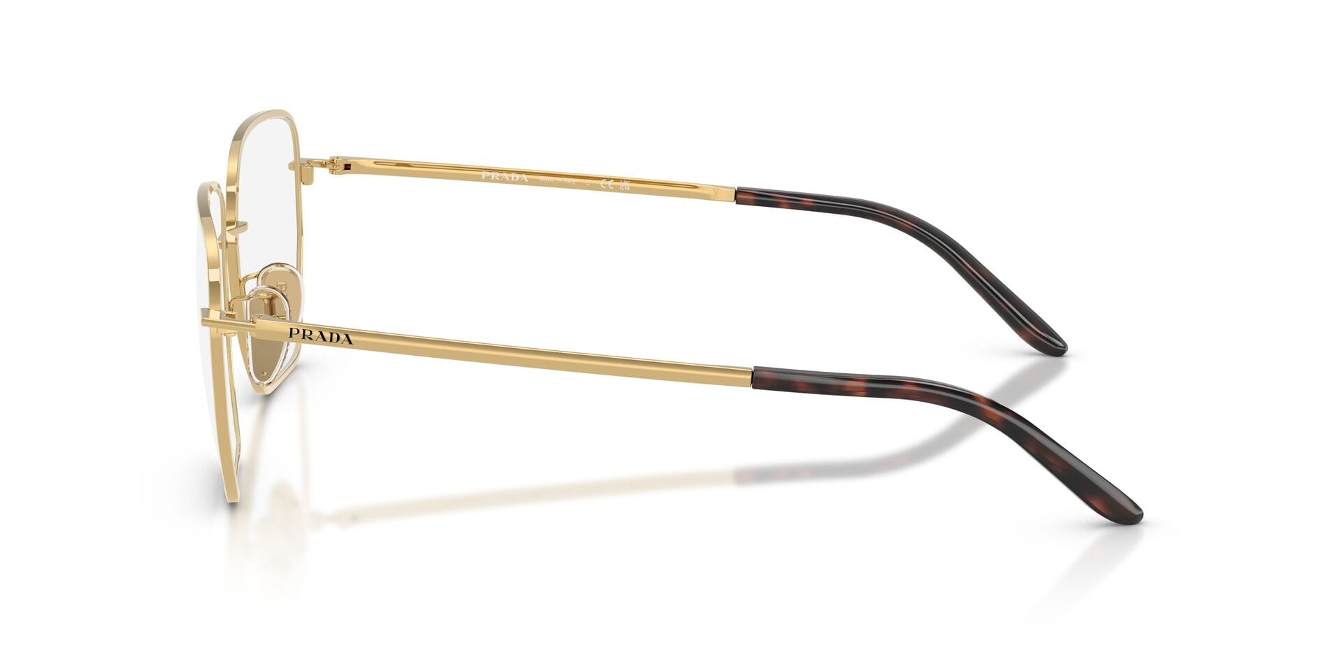 Prada 0PRC51VD Frame Gold Female Full Metal Frame — Gold frame — view 5