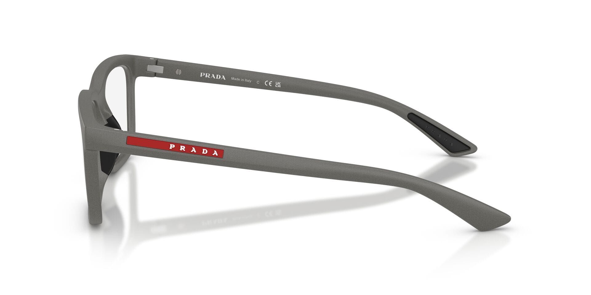 Prada 0PS02SV Frame Grey Male Full Shell Frame — Grey frame — view 5
