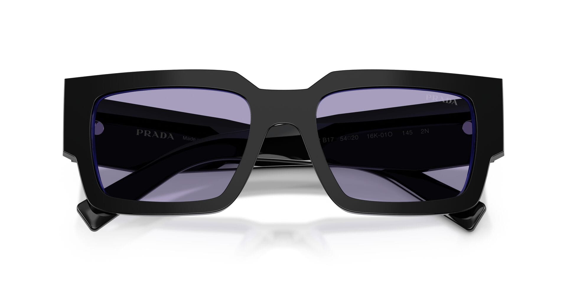Prada 0PRB17S Sunglass Black Male Full Shell Sunglass — Black frame — view 7