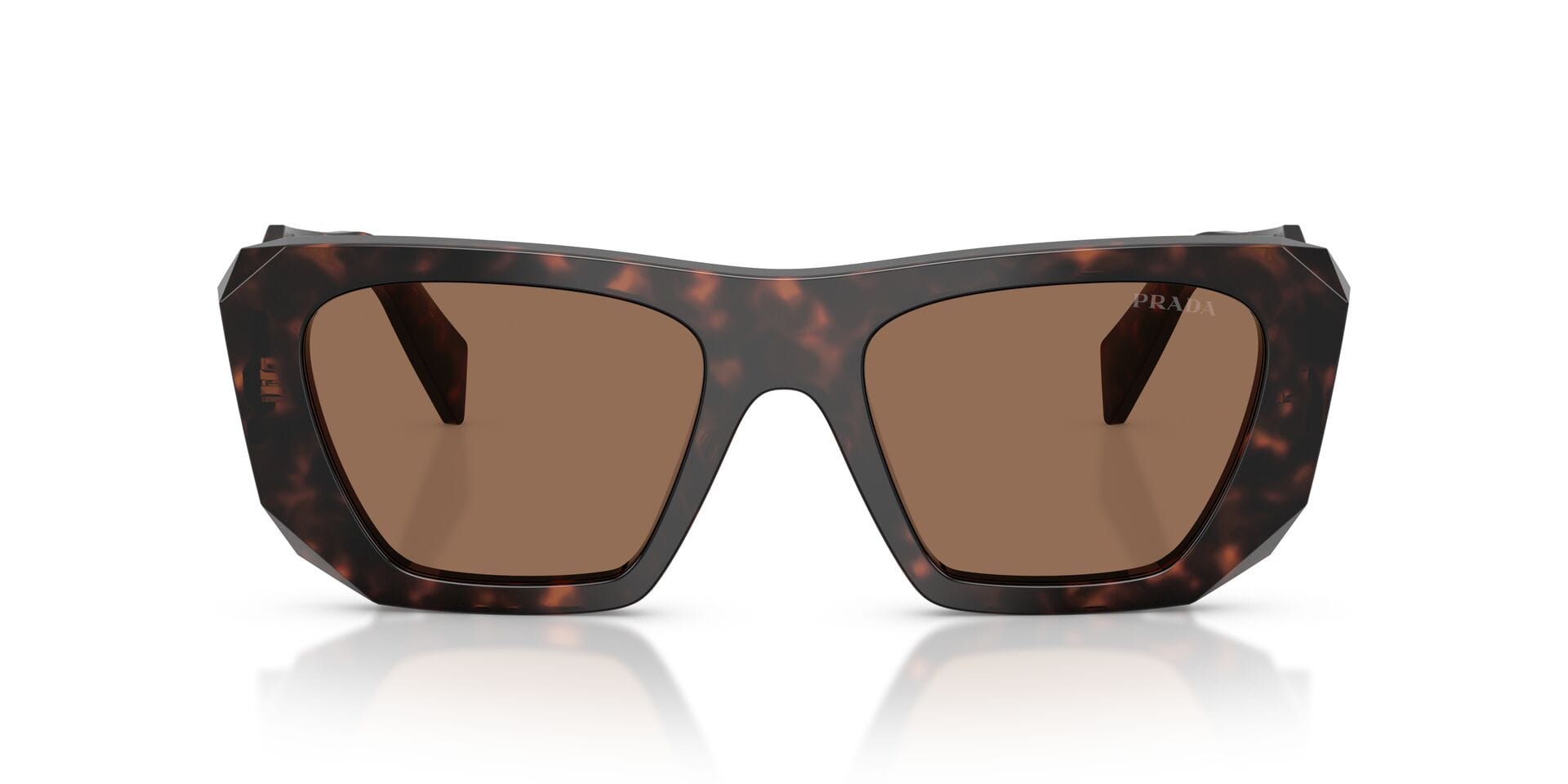 Prada 0PRB18S Sunglass Tortoise Female Full Shell Sunglass — Tortoise frame — view 4