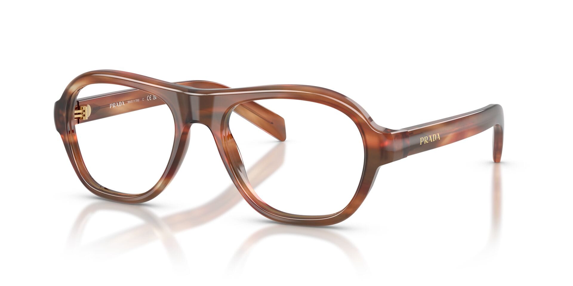 Prada 0PRC12V Frame Brown Female Full Shell Frame — Brown frame — view 1