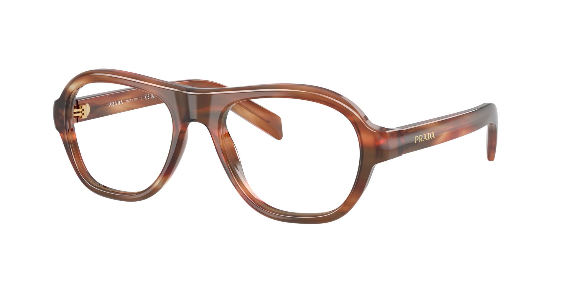 Prada 0PRC12V Frame Brown Female Full Shell Frame — Brown frame — view 3