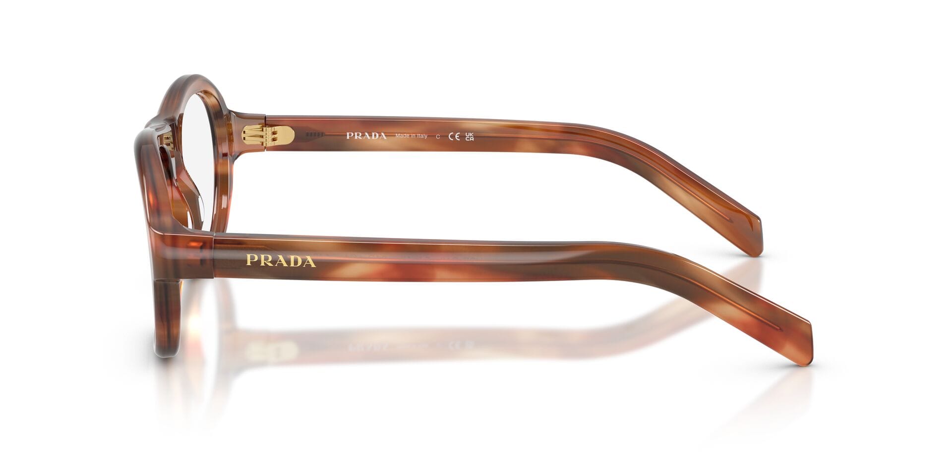 Prada 0PRC12V Frame Brown Female Full Shell Frame — Brown frame — view 5