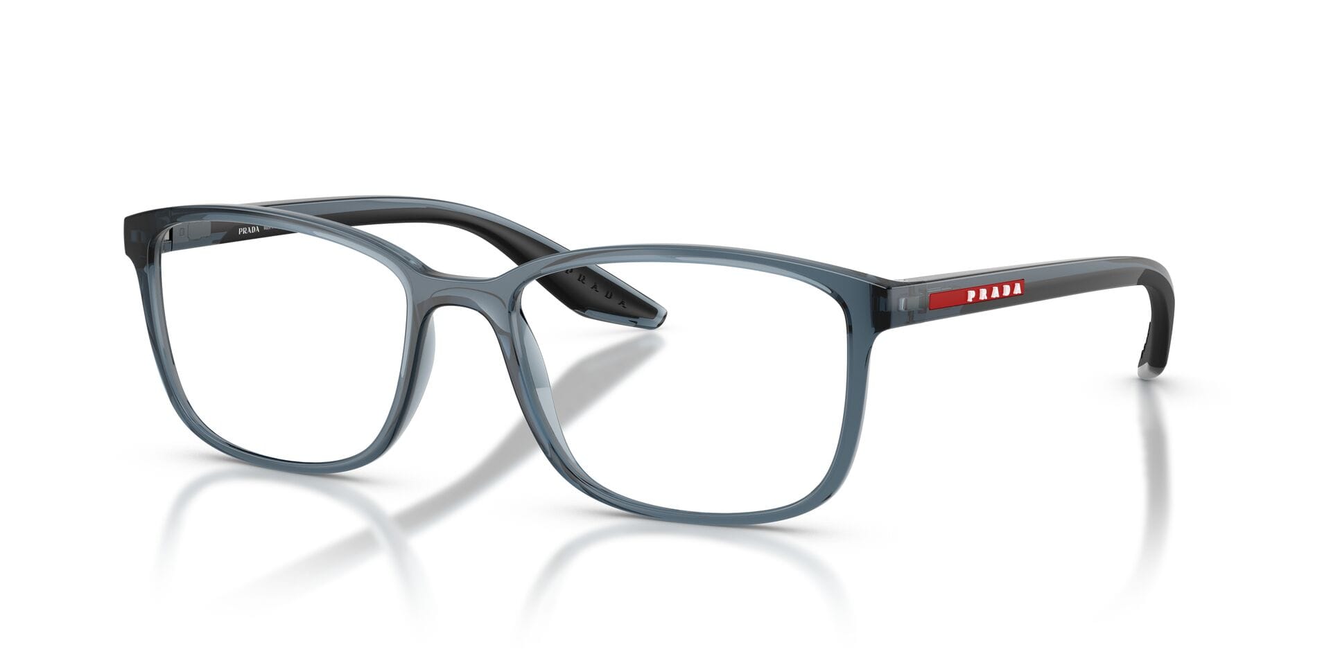 Prada FR Prada 0PS07RV Frame Transparent Blue Male Full Shell Frame — Transparent Blue frame — view 1
