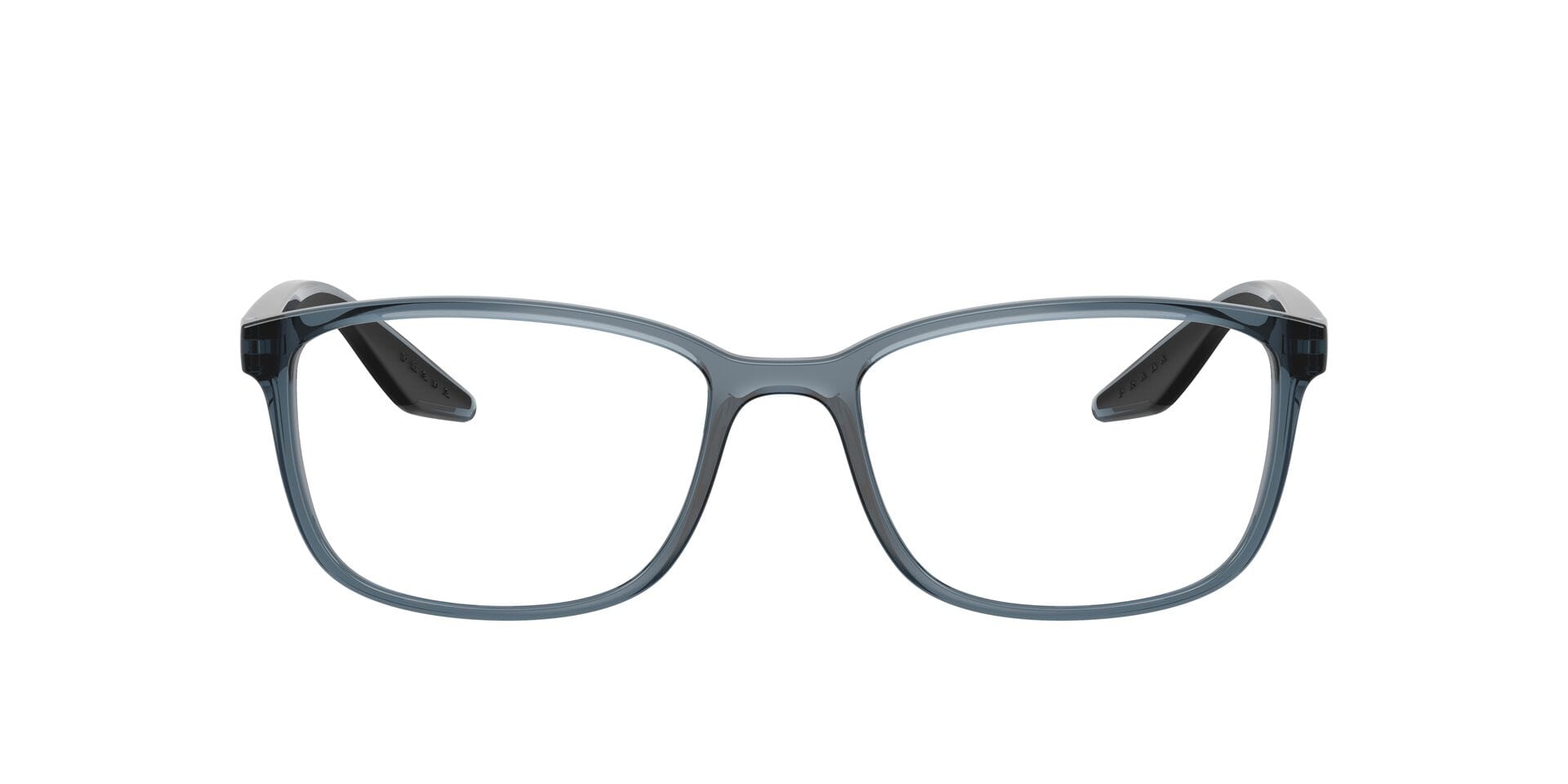 Prada FR Prada 0PS07RV Frame Transparent Blue Male Full Shell Frame — Transparent Blue frame — alternate view