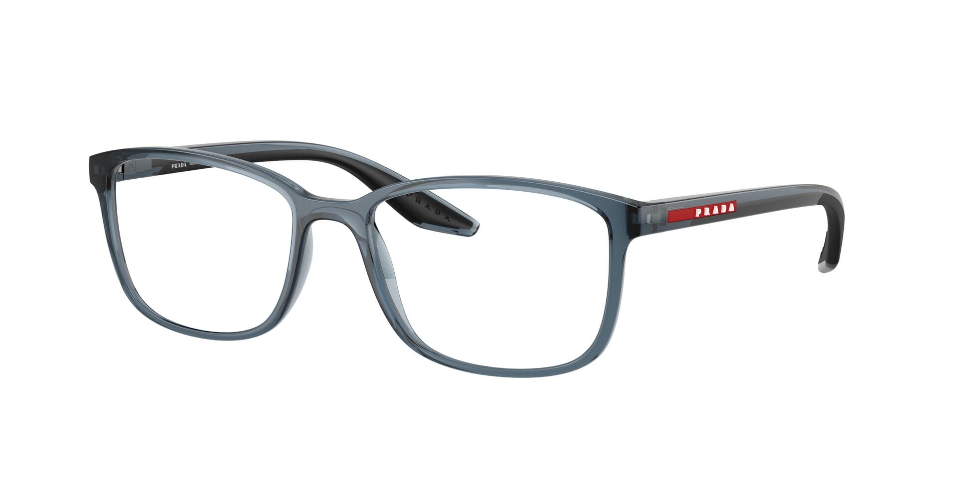 Prada FR Prada 0PS07RV Frame Transparent Blue Male Full Shell Frame — Transparent Blue frame — view 3