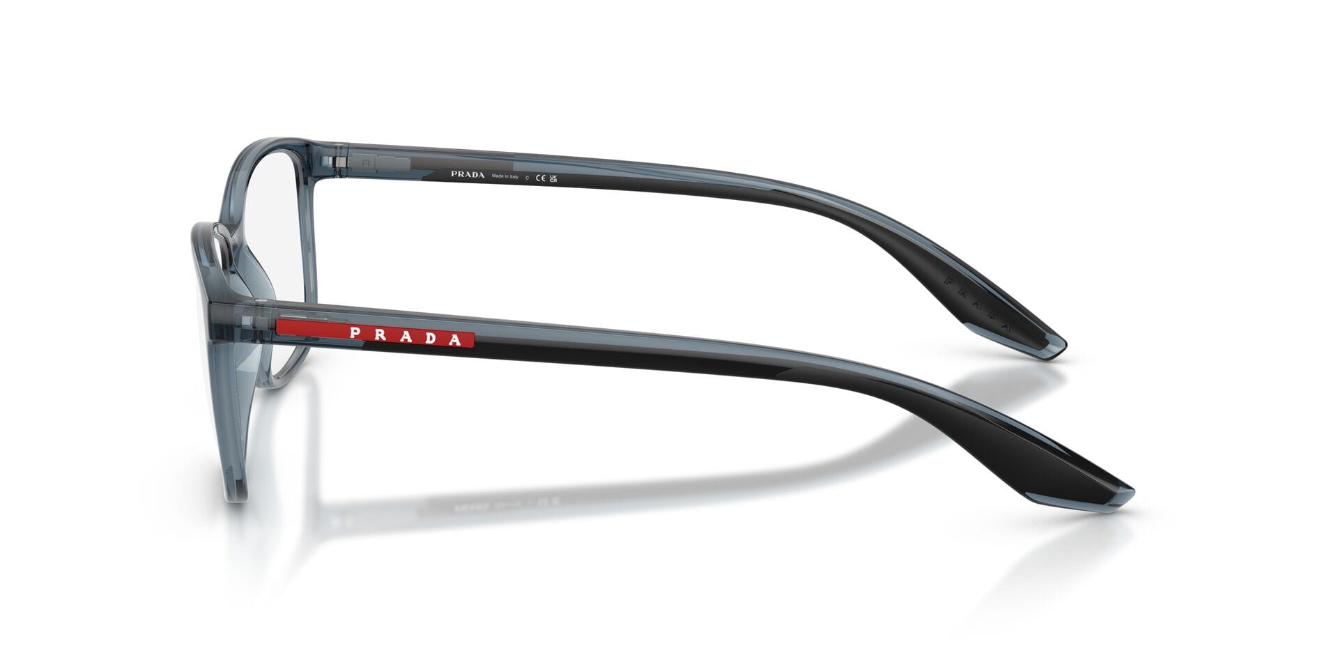Prada FR Prada 0PS07RV Frame Transparent Blue Male Full Shell Frame — Transparent Blue frame — view 5