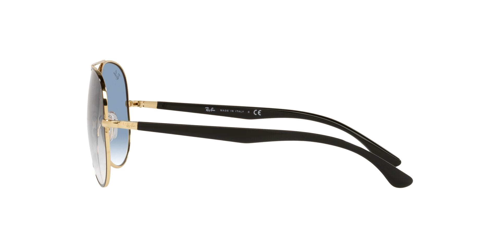 Rayban 0RB3675 Sunglass Black Unisex Full Shell Sunglass — Black frame — view 3