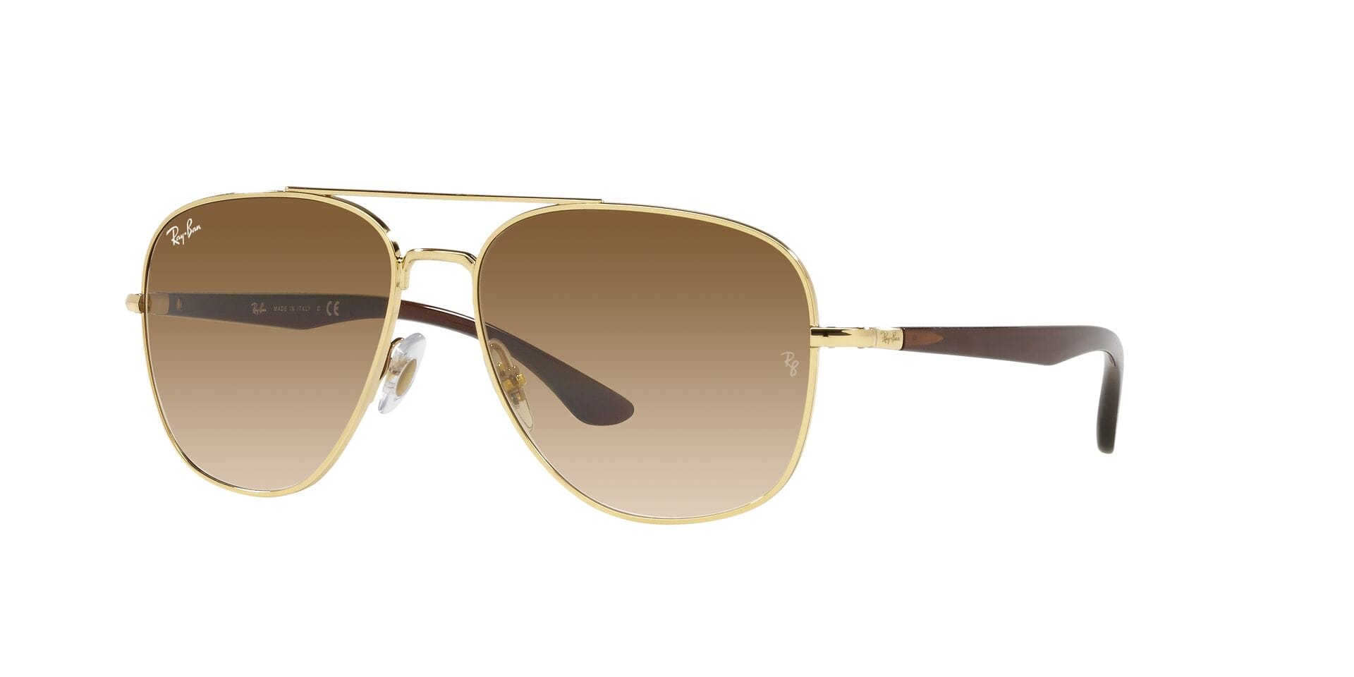 Rayban 0RB3683 Sunglass Gold Unisex Full Shell — Gold frame