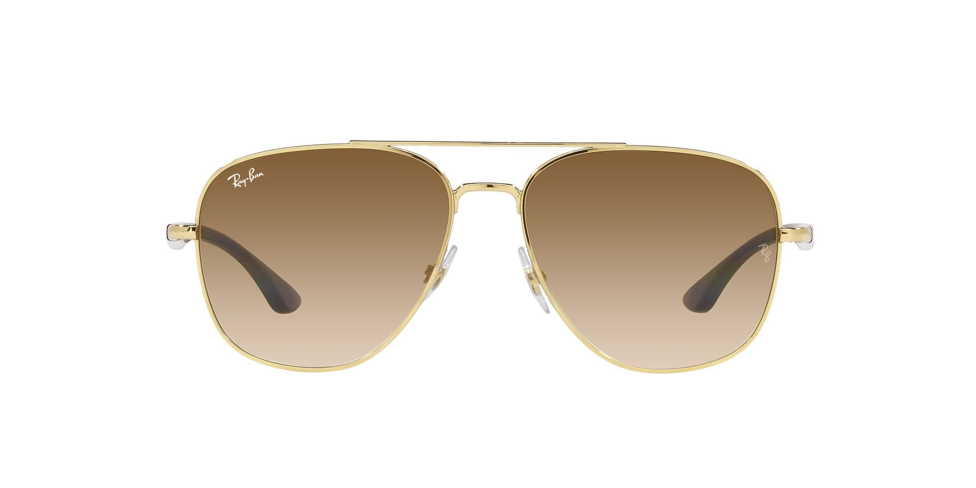 Rayban 0RB3683 Sunglass Gold Unisex Full Shell Sunglass — Gold frame — view 2