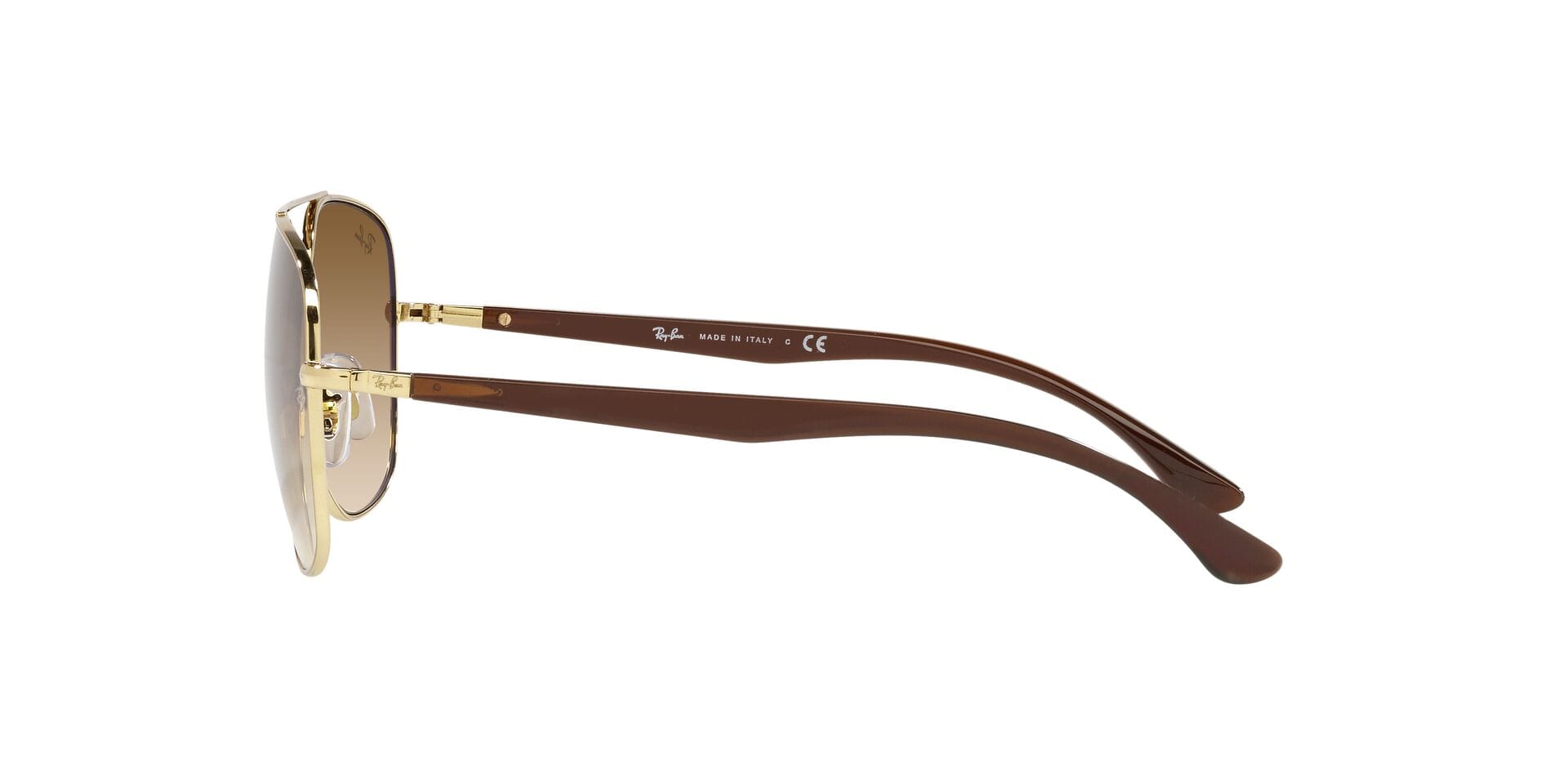 Rayban 0RB3683 Sunglass Gold Unisex Full Shell Sunglass — Gold frame — view 3