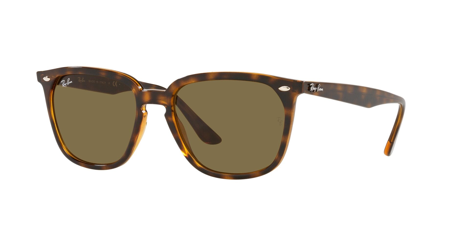 Rayban 0RB4362 Sunglass Tortoise Unisex Full Shell — Black frame