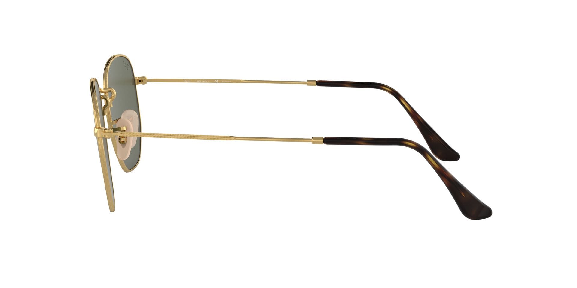 Rayban 0RB3548N Sunglass Gold Unisex Full Metal Sunglass — Gold frame — view 3